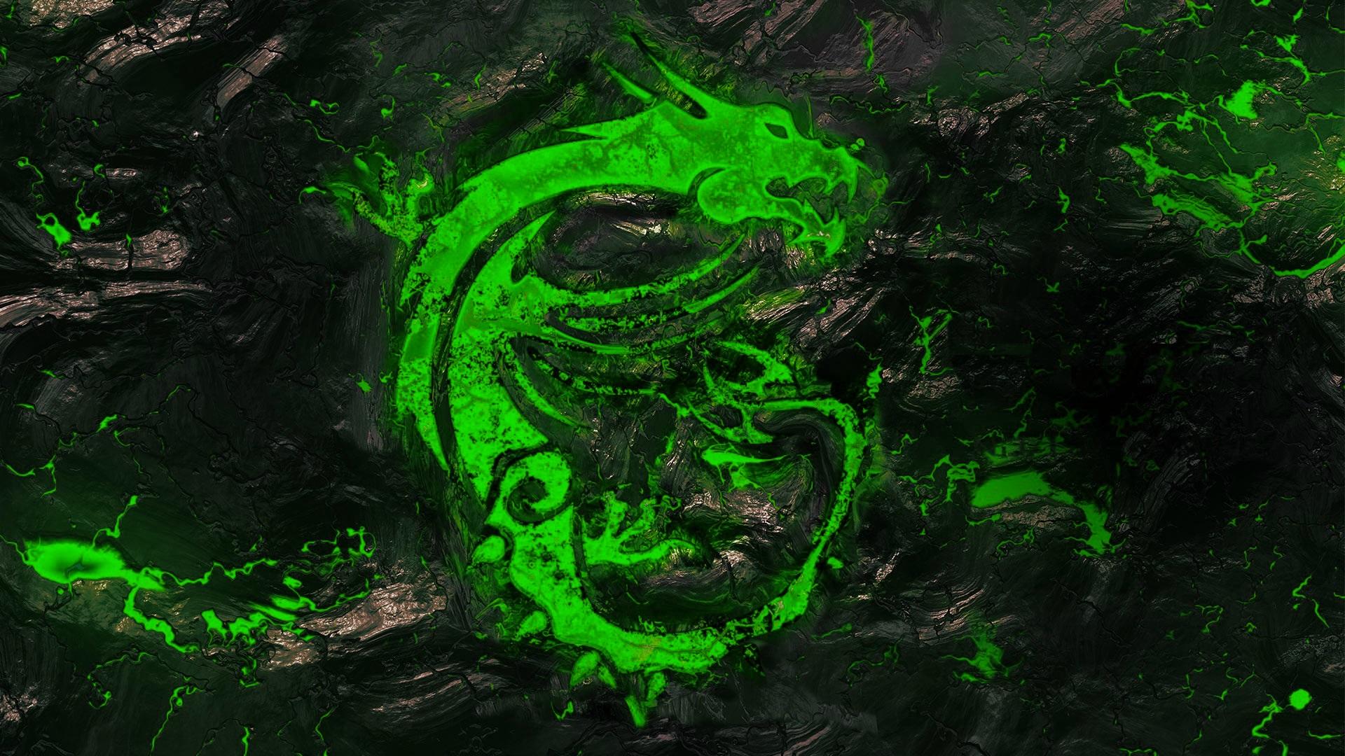 Drago verde luminoso MSI, 1920x1080 Full HD, Desktop