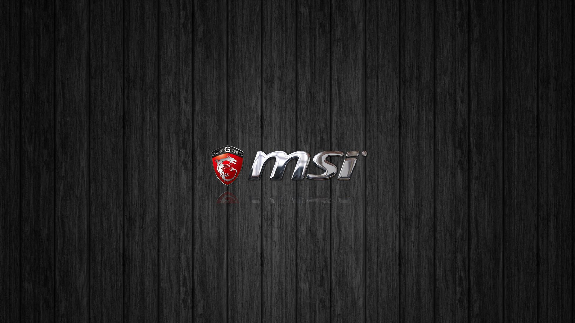 Logo MSI su legno scuro, 1920x1080 Full HD, PC Desktop