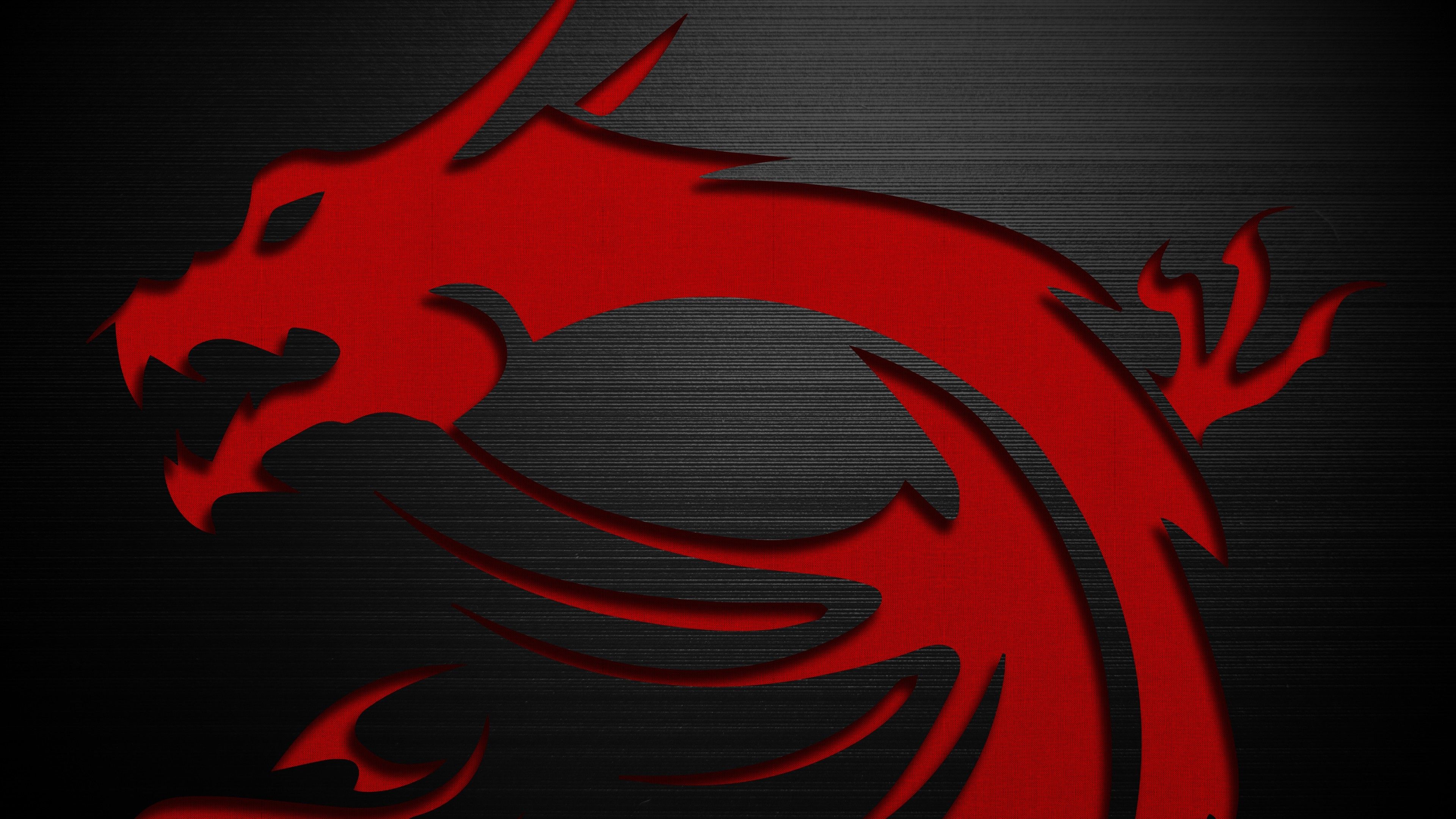 Drago rosso MSI logo, 3840x2160 4K Ultra HD, Monitor 4K