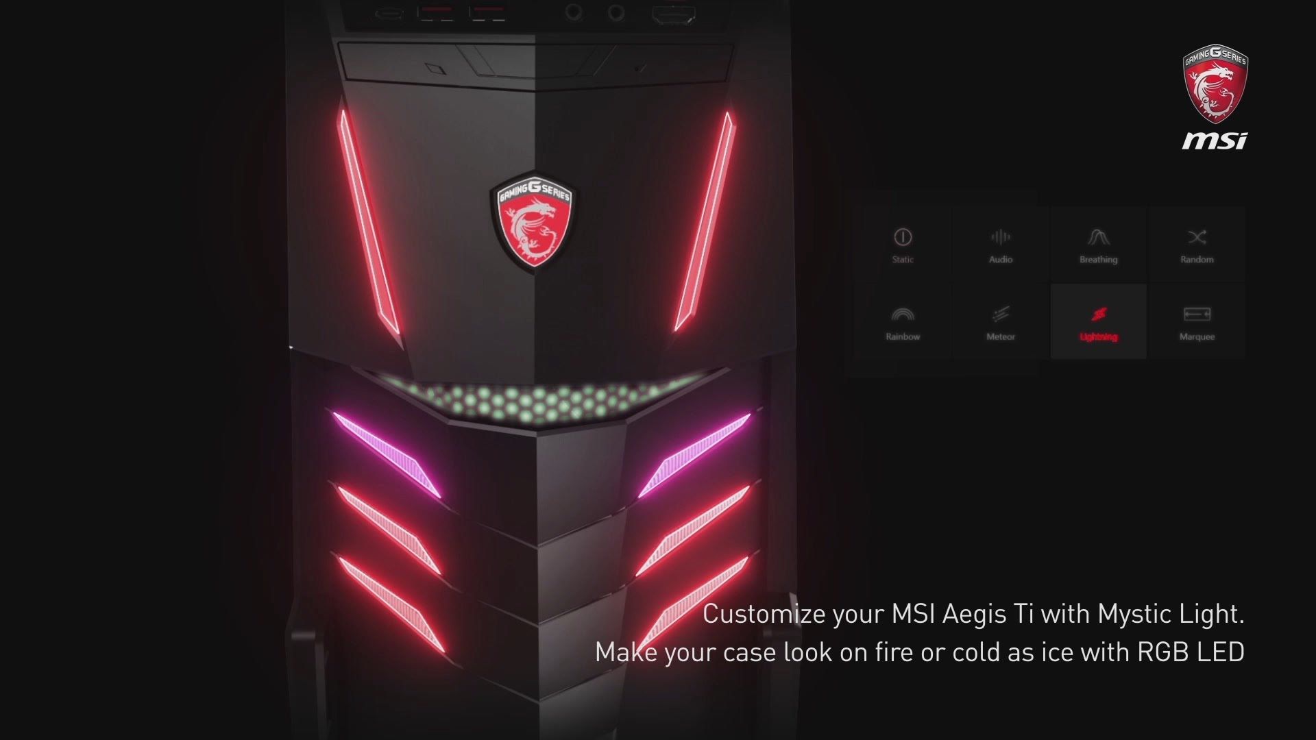 PC gaming MSI luci RGB, 1920x1080 Full HD 1080p, Desktop
