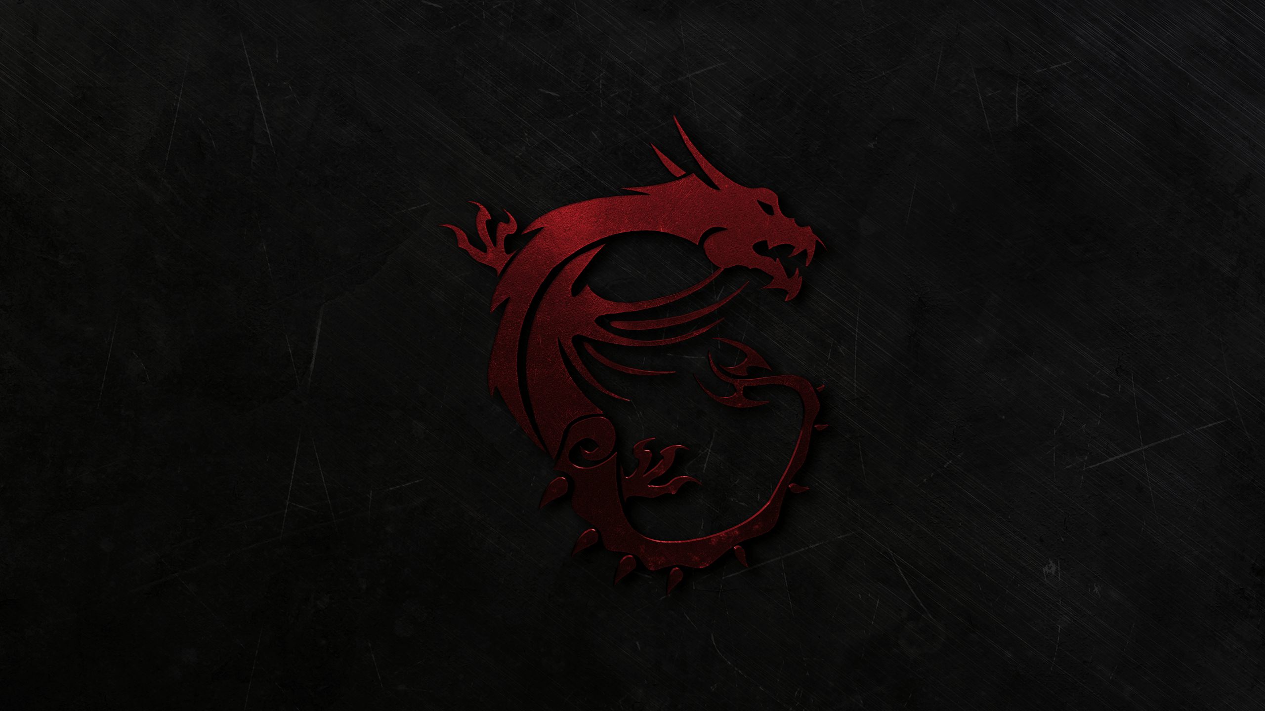 Logo drago rosso MSI, 2560x1440 1440p, Desktop
