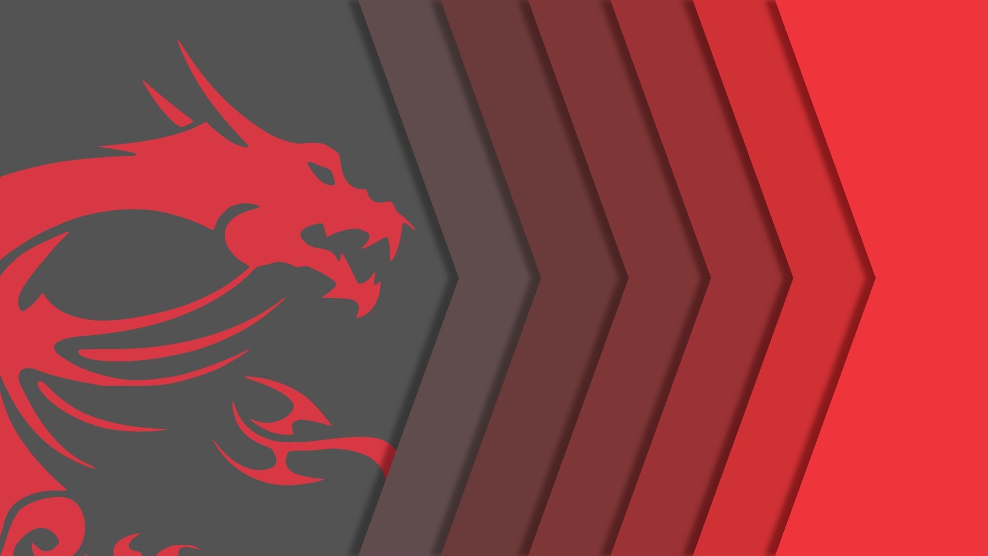 Logo drago MSI rosso nero, 1920x1080 Full HD 1080p, PC