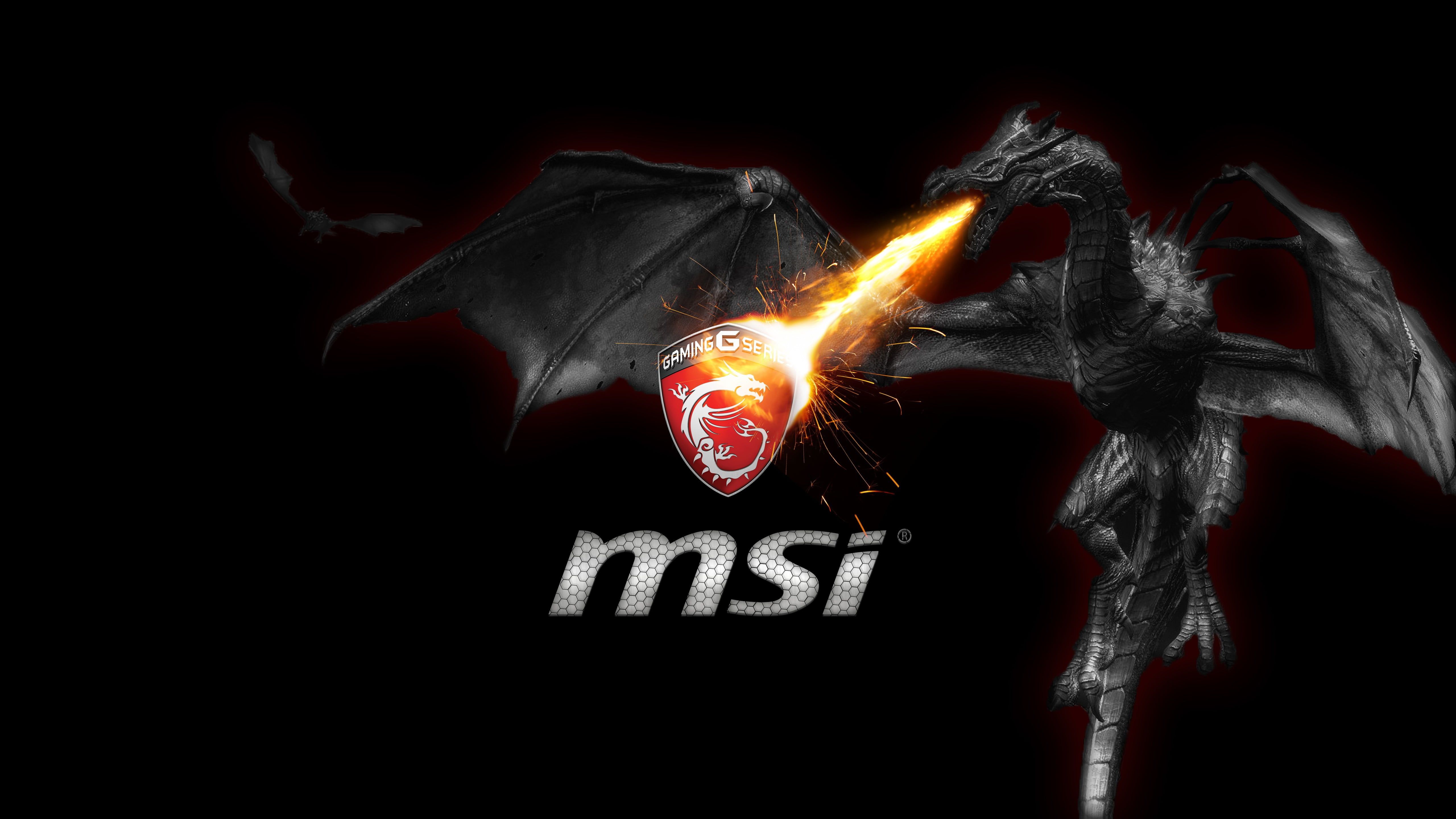 Logo MSI drago fuoco, 5120x2880 Ultra HD, 4K TV