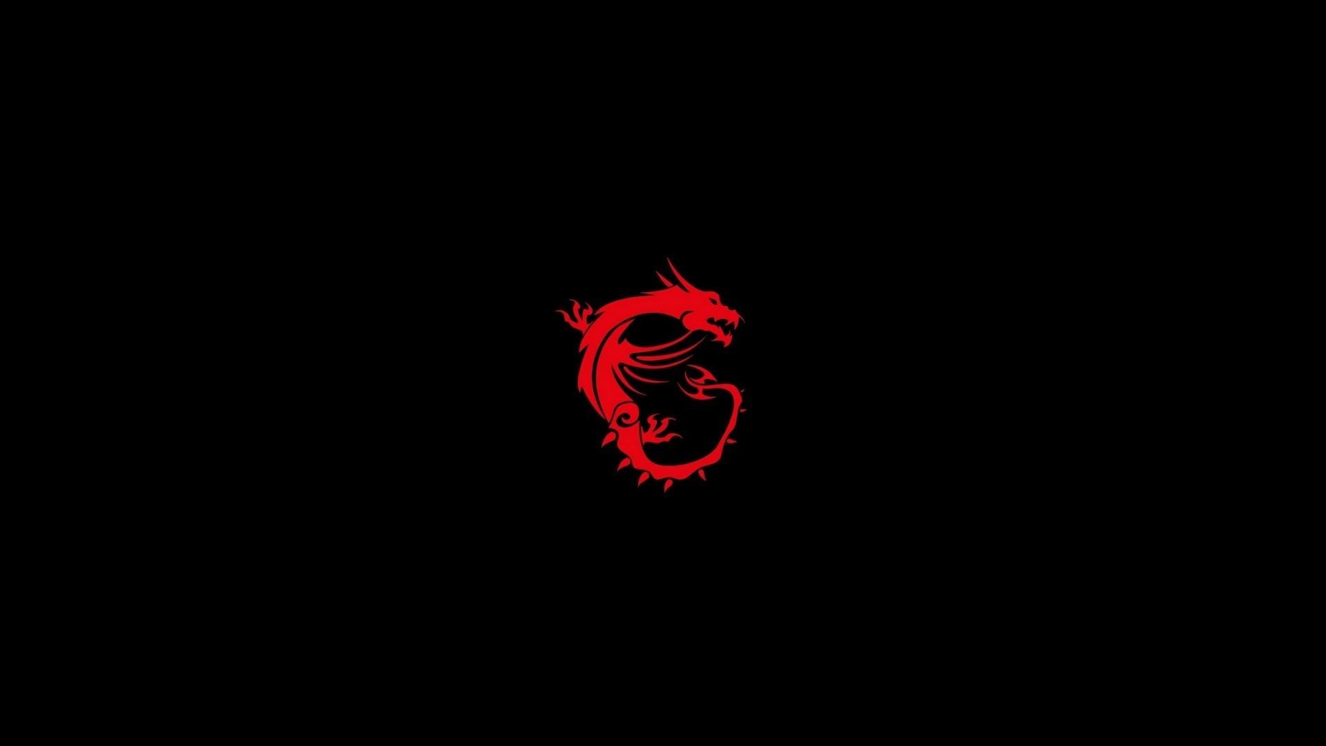 Logo drago rosso MSI, computer, 1920x1080 Full HD, PC