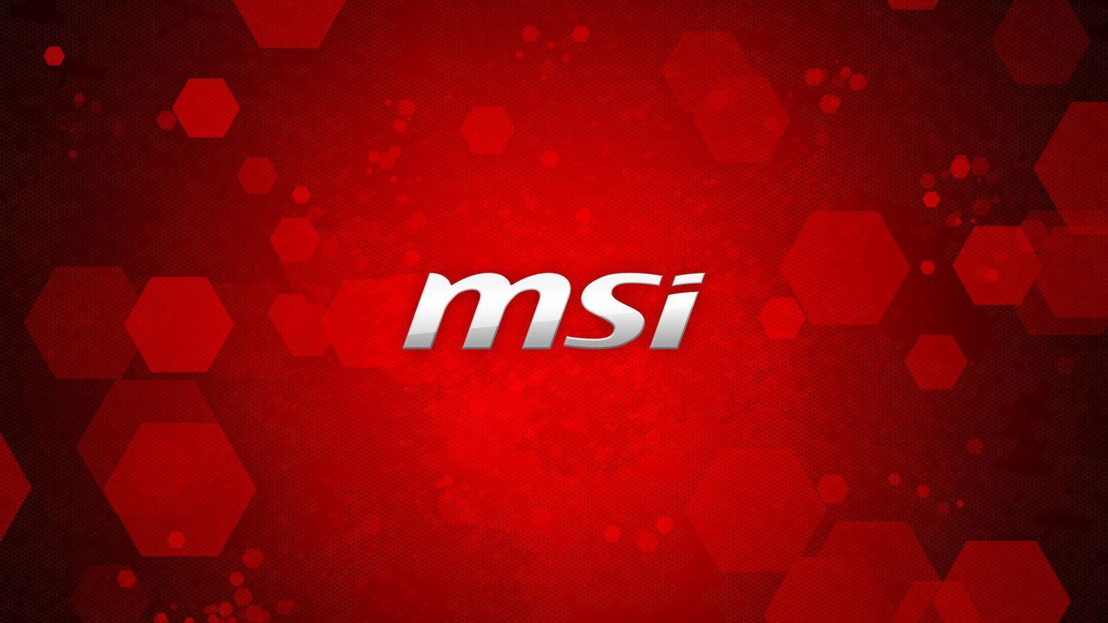 Logo MSI rosso esagoni, 1600x900 HD Ready, Desktop