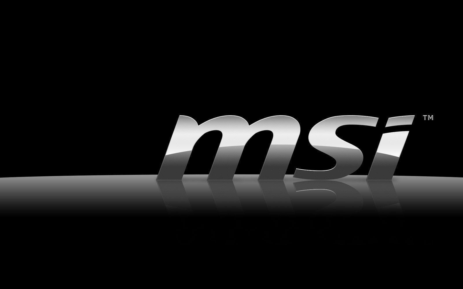 Logo MSI cromato sfondo nero, 1600x1000 900p, Desktop