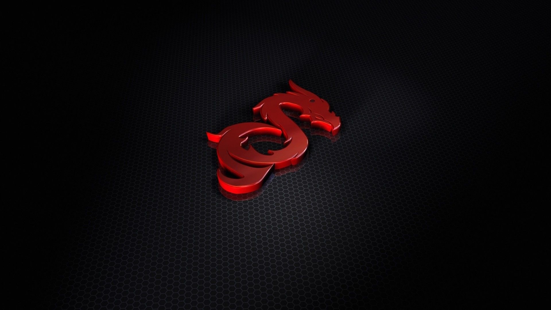 Logo drago rosso MSI, 1920x1080 Full HD, Desktop