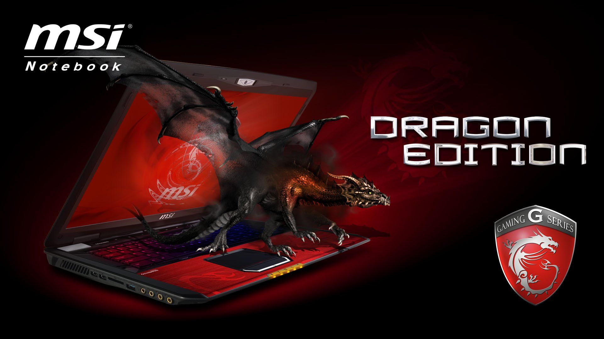 Drago rosso e nero fantasy, 1920x1080 Full HD, PC