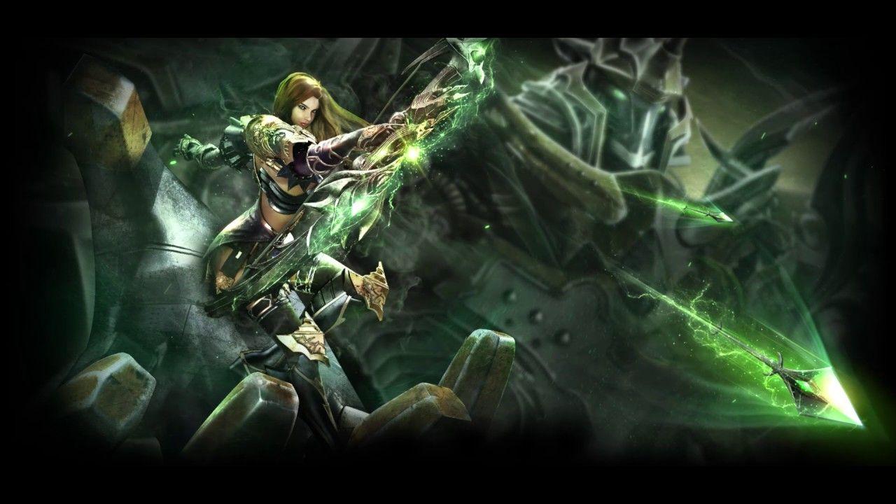 Guerriero elfo con spada verde, 1280x720 720p, iMac