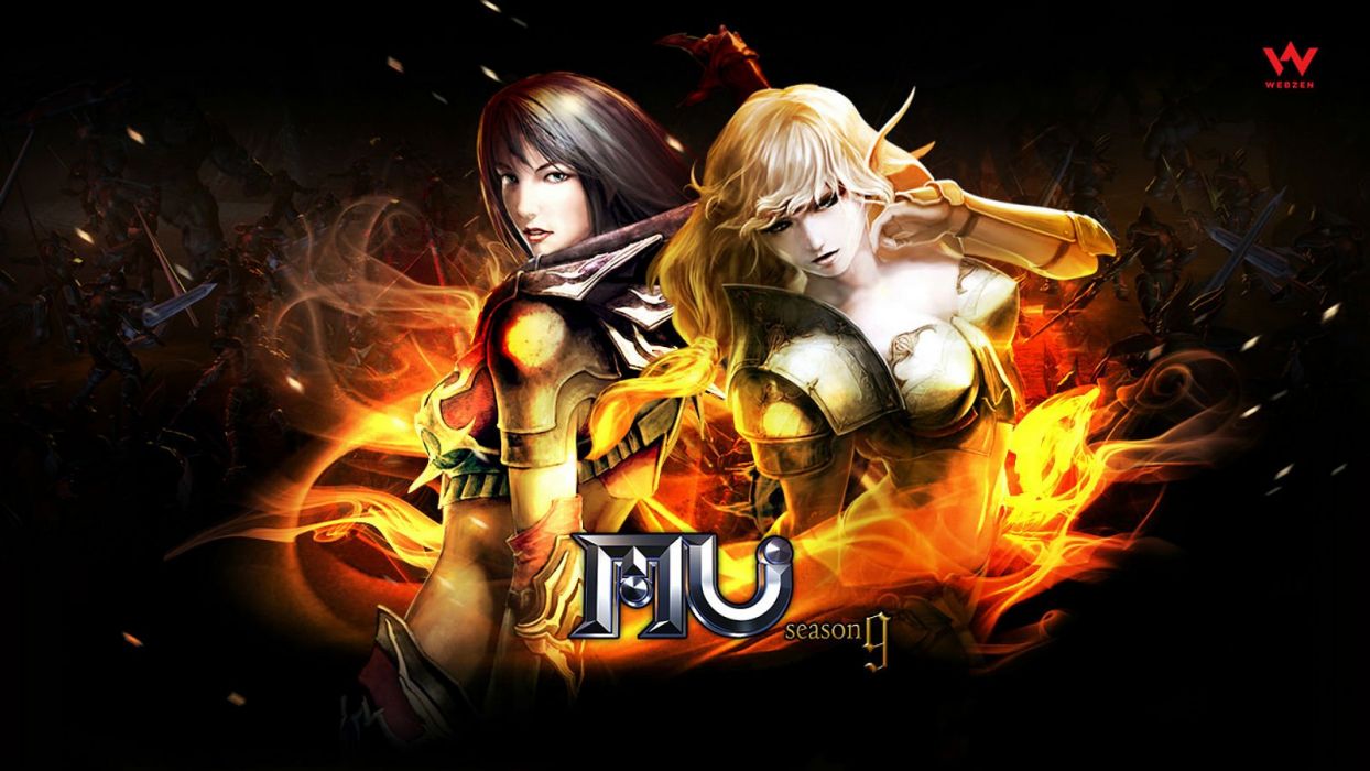 MU Online personaggi fantasy fiamme, 1244x700 HD, PC
