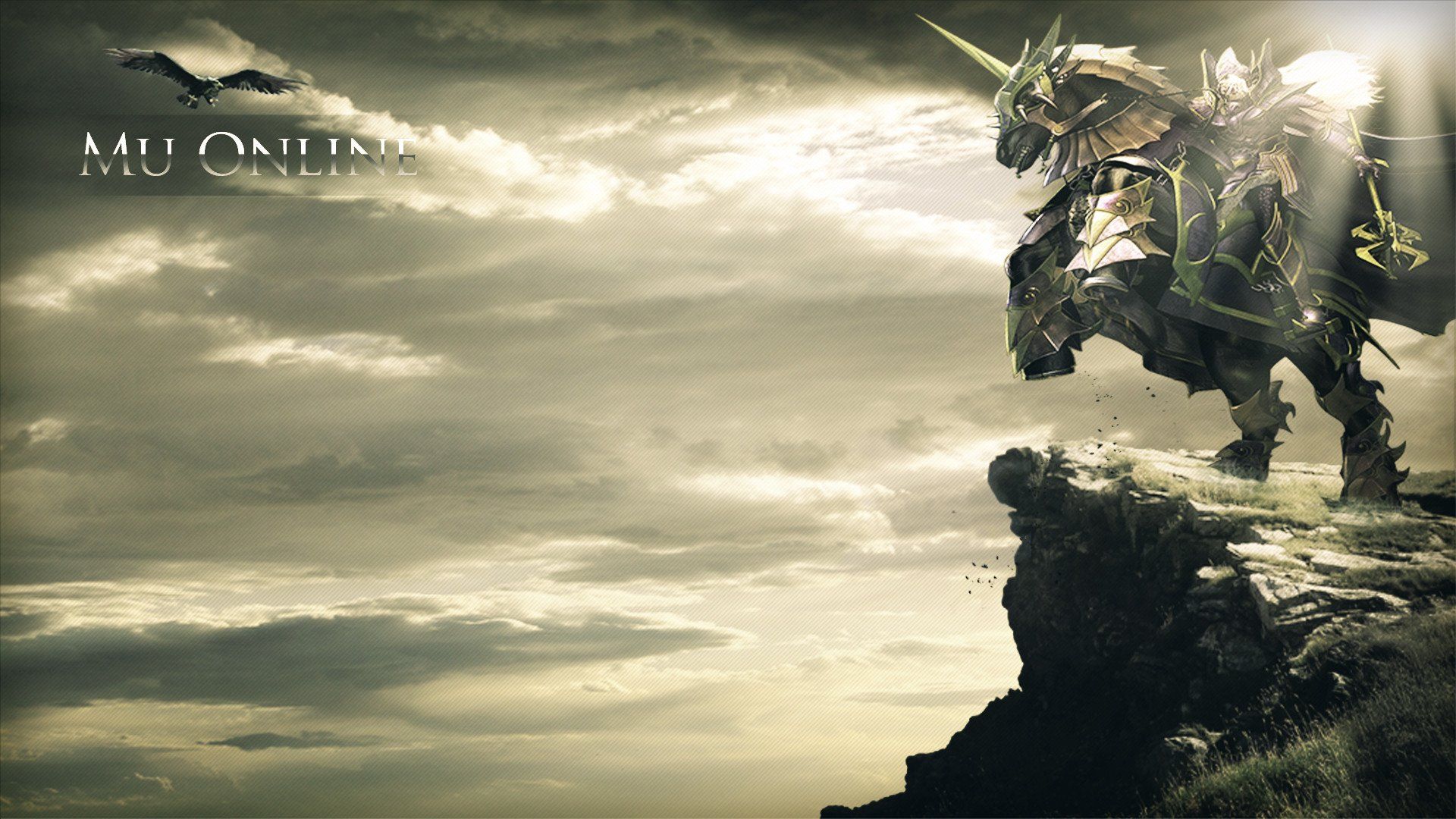 Cavaliere su cavallo fantasy MU Online, 1920x1080 1080p, Desktop