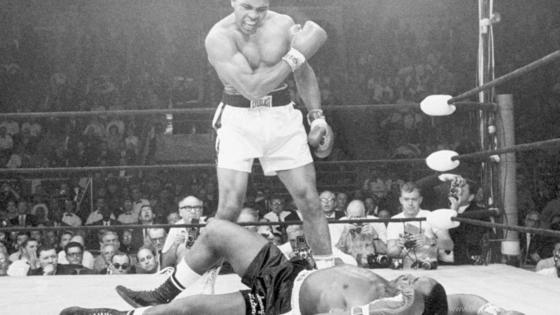 Muhammad Ali incontro pugilato bianco/nero, 1920x1080 Full HD 1080p, Laptop