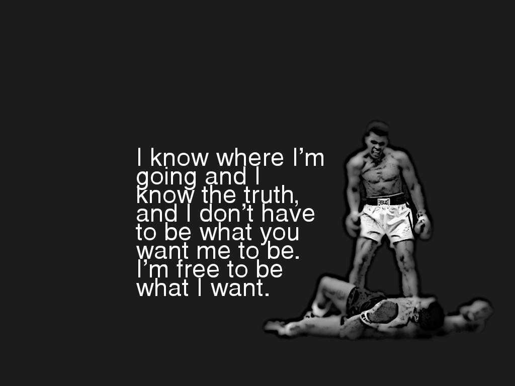 Muhammad Ali citazione boxe, 1024x768 HD, iMac