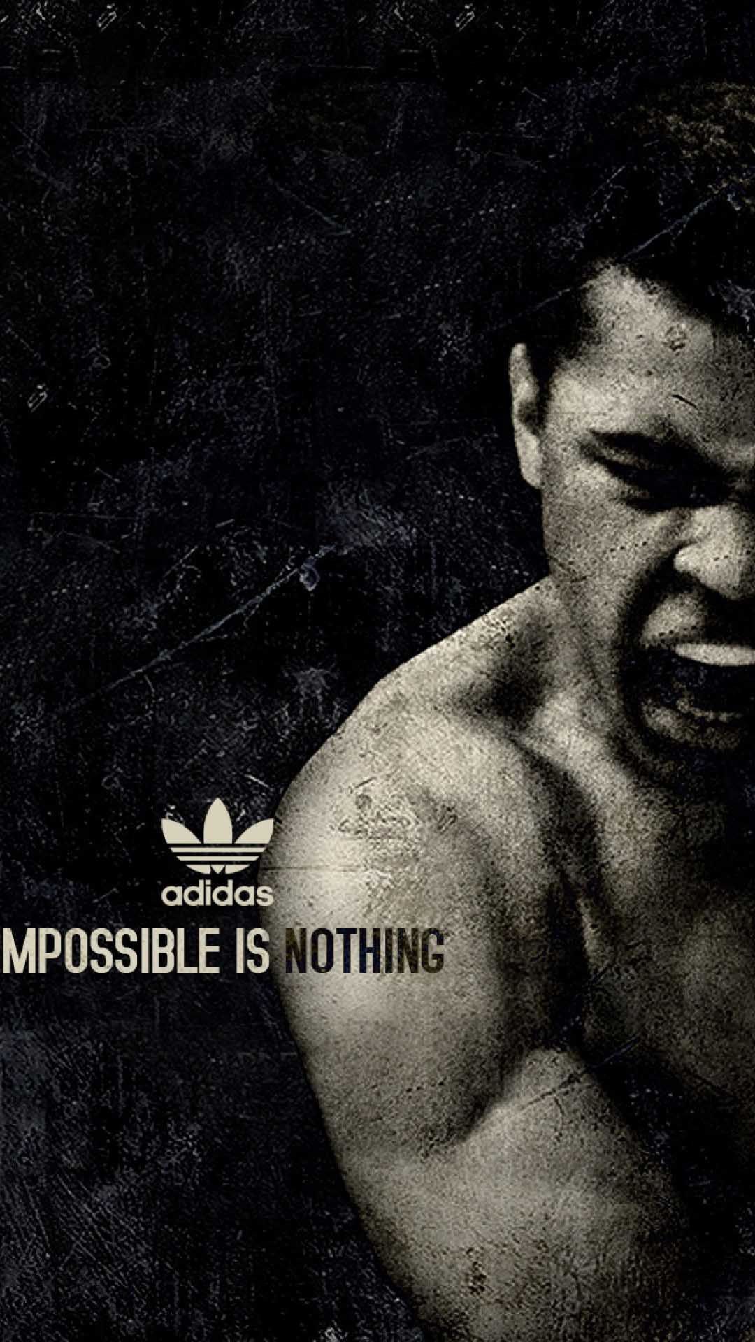 Muhammad Ali pugile Adidas, abbigliamento sportivo, 1080x1920 Full HD Verticale, iPhone Pro