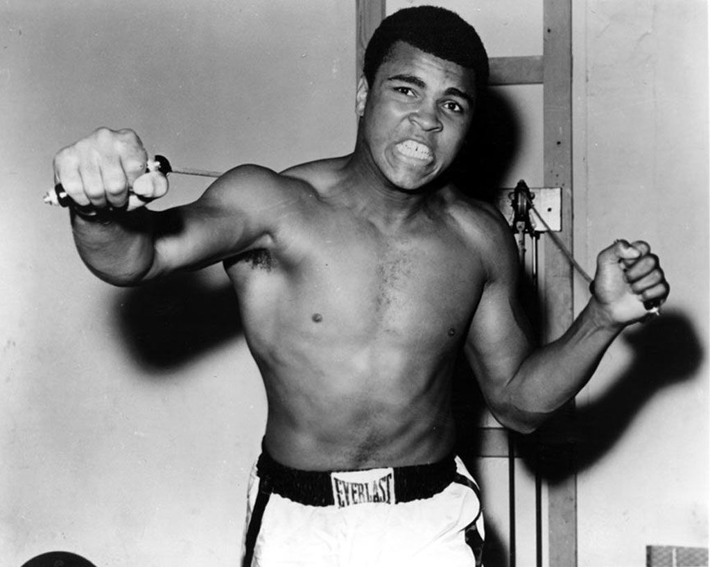 Muhammad Ali pugile bianco e nero, 1024x817 HD, PC