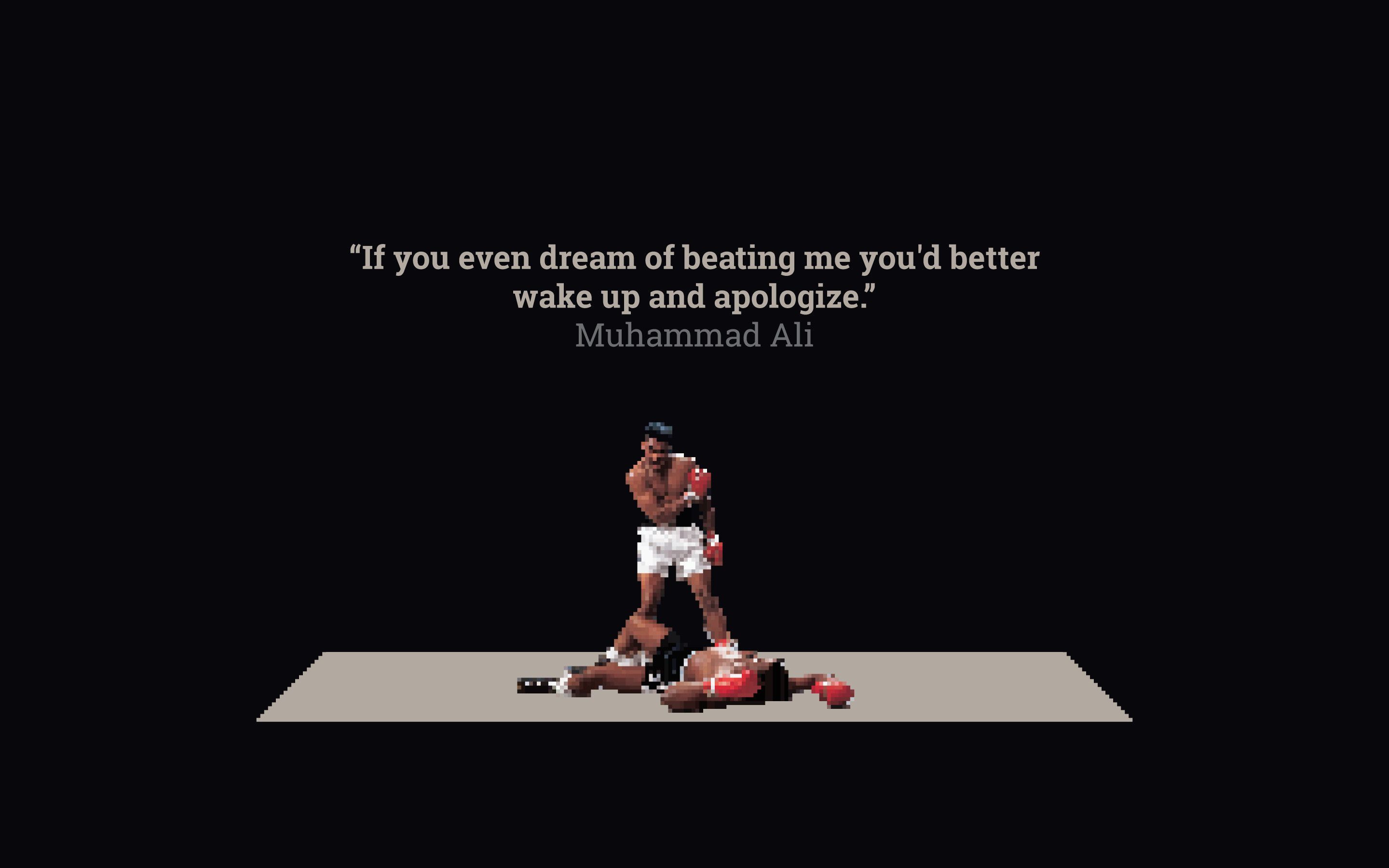 Muhammad Ali citazione boxe, 2880x1800 2K, Desktop