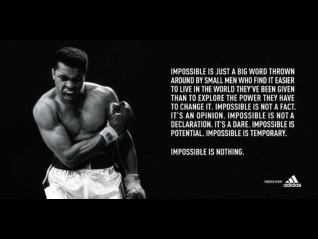Muhammad Ali citazione Adidas, abbigliamento sportivo, 1024x768 HD, Desktop