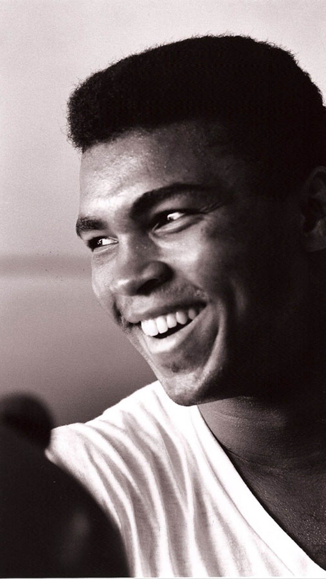 Muhammad Ali ritratto bianco nero, 1080x1920 Full HD Verticale, iPhone Plus