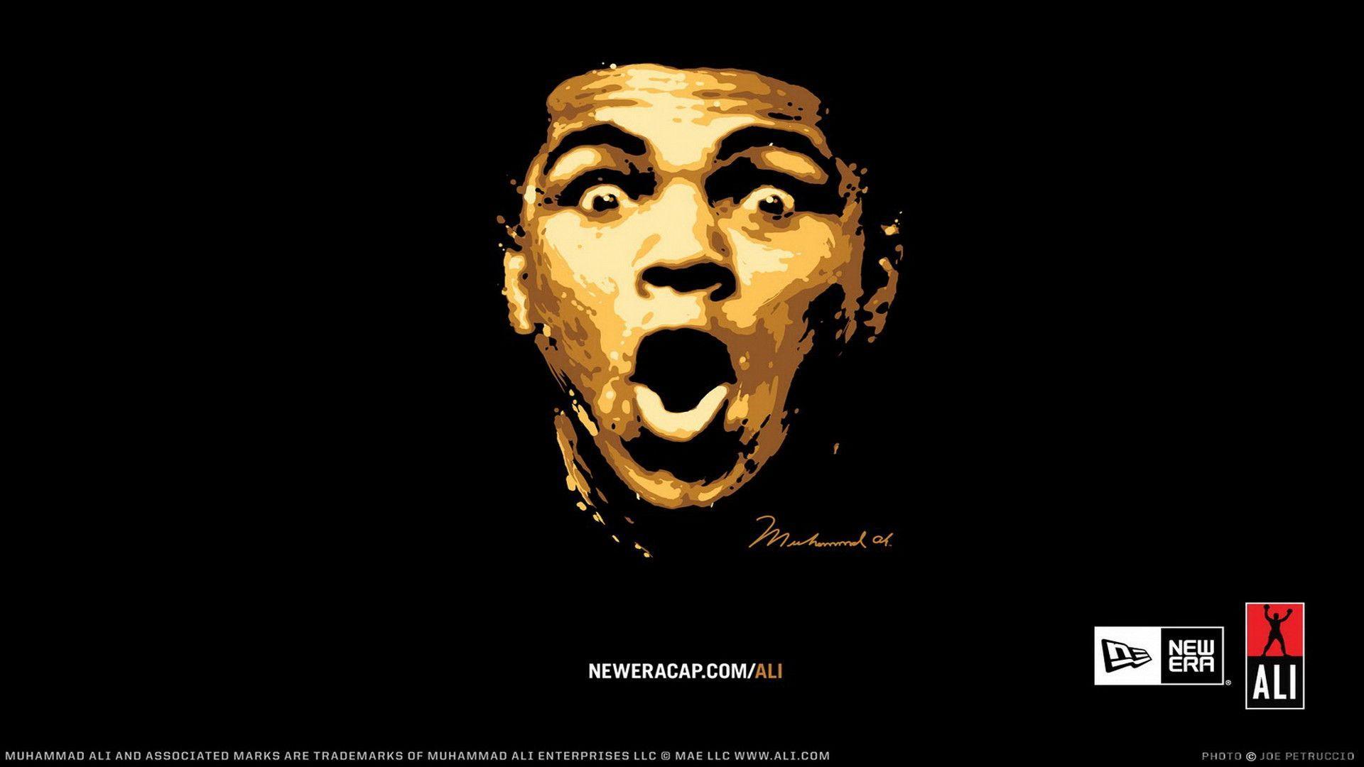 Muhammad Ali volto dorato, 1920x1080 Full HD, Desktop