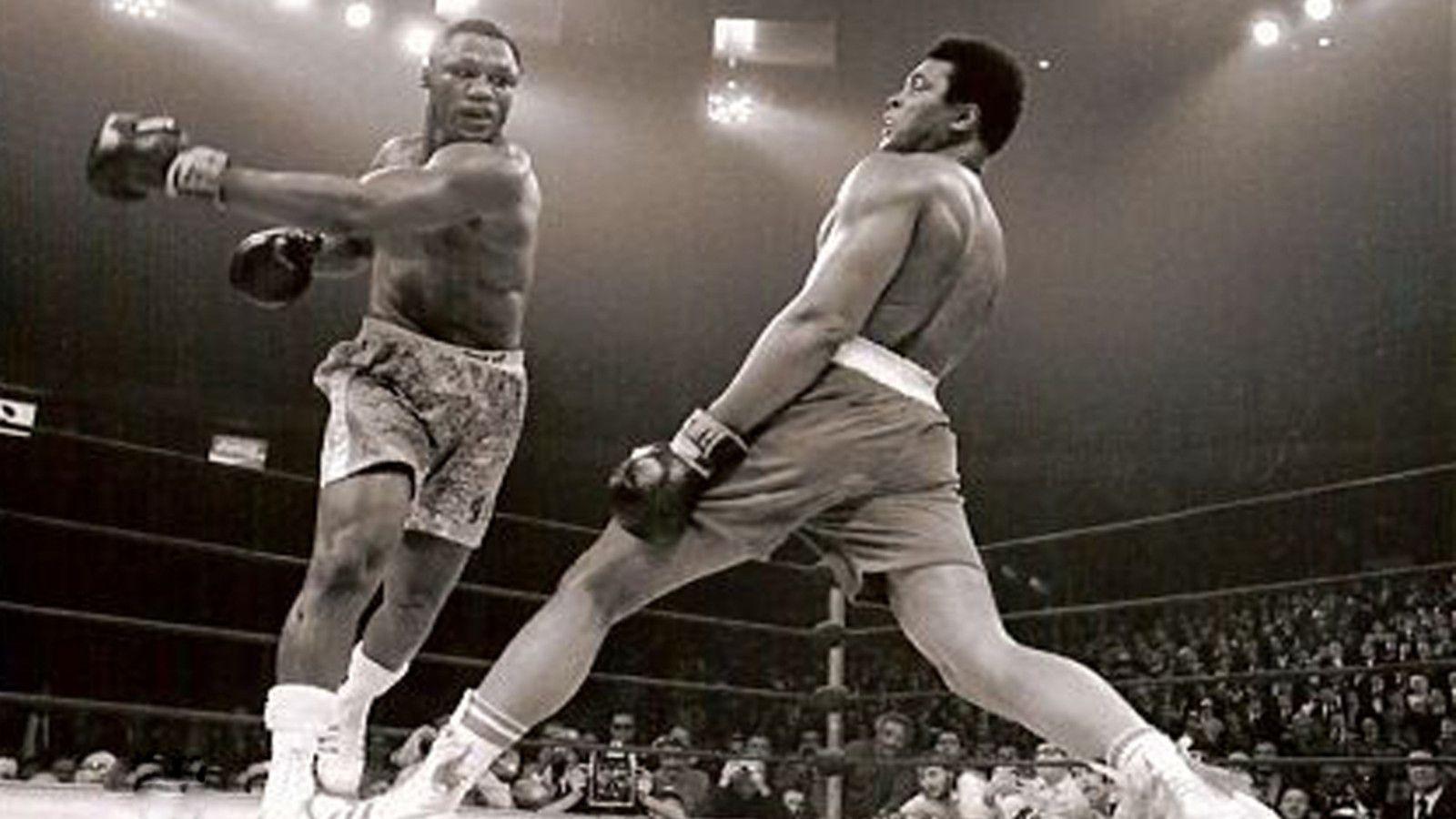 Muhammad Ali incontro boxe bianco-nero, 1600x900 900p, PC