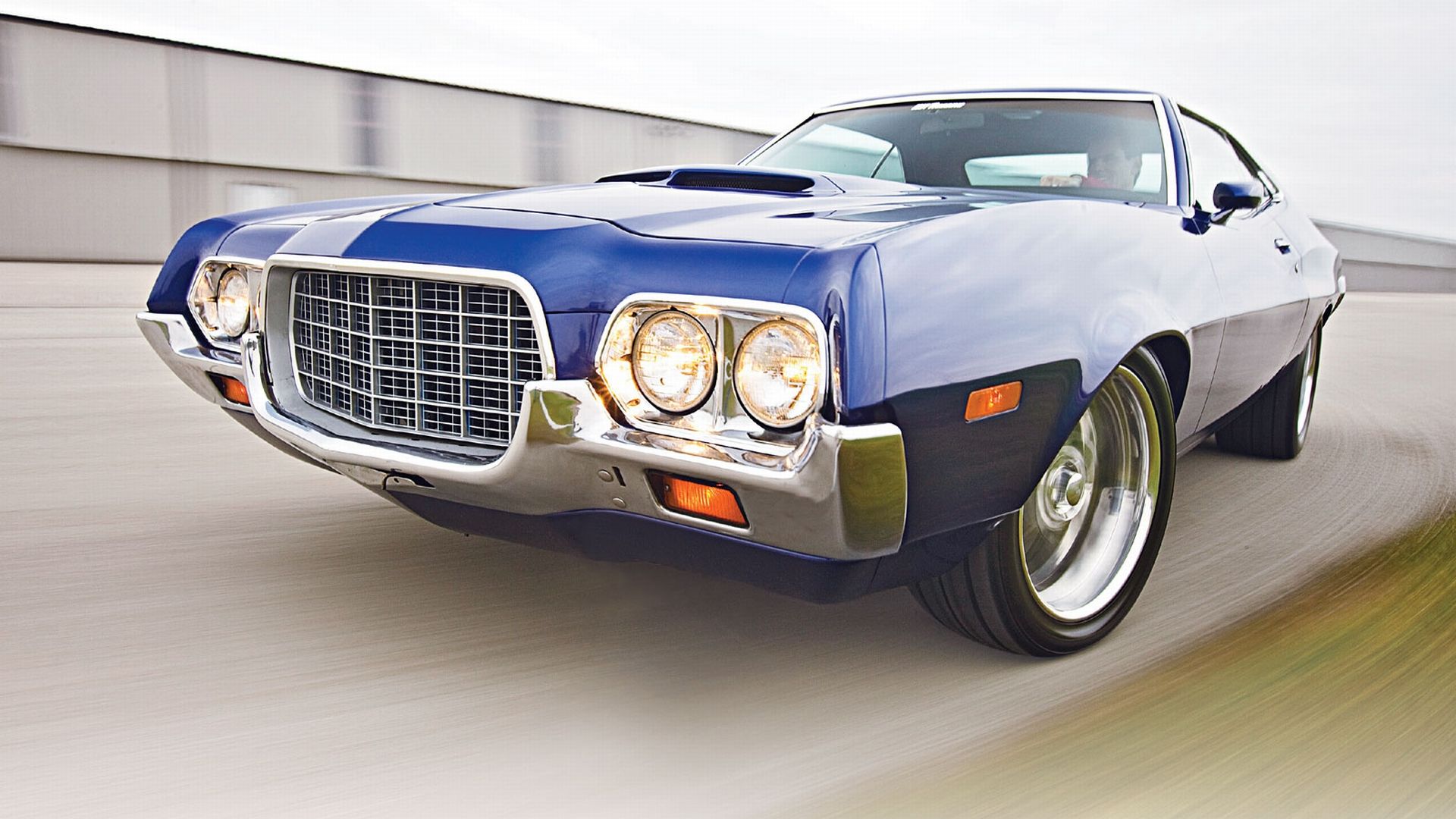 Ford muscle car blu classica, 1920x1080 1080p, PC