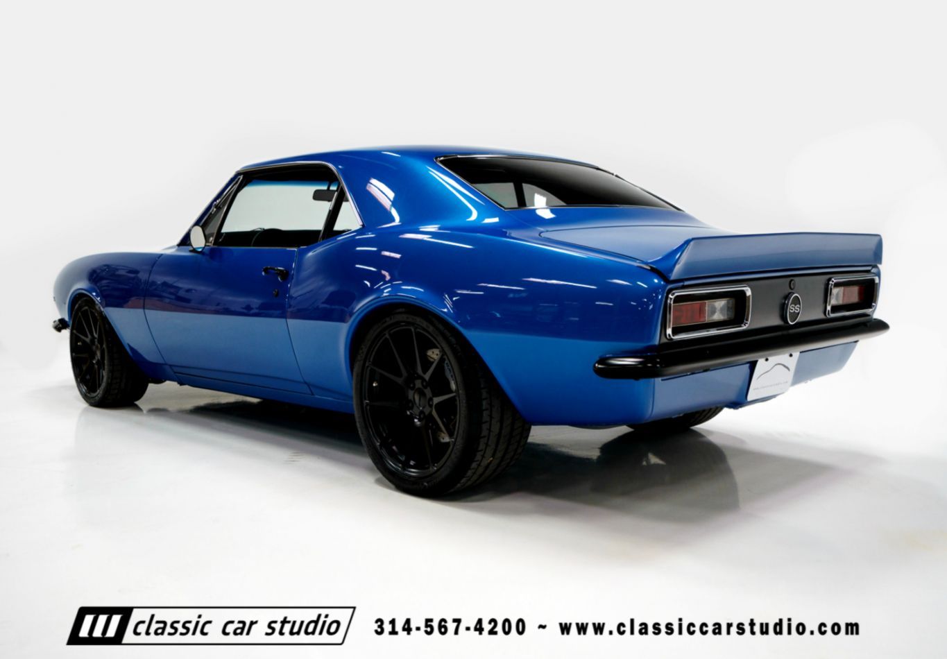 Chevrolet Camaro blu classica, 1365x950 HD, Desktop