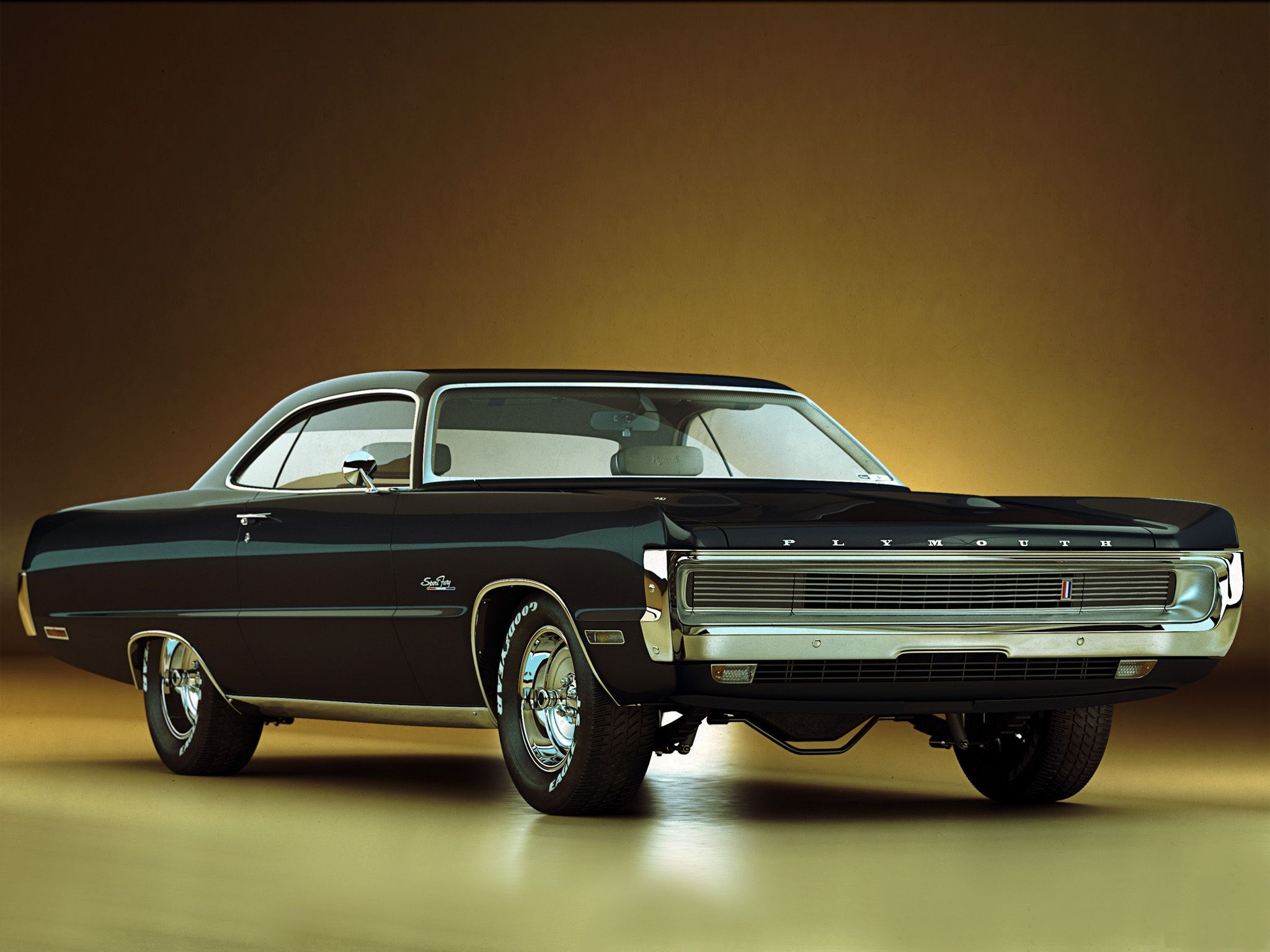 Plymouth Fury nera classica, 2048x1536 Hi-Res, PC
