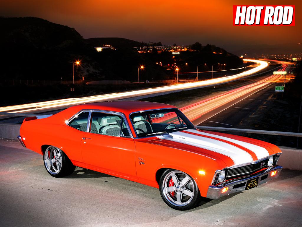 Chevrolet Nova arancione classica, 1024x768 HD, Laptop