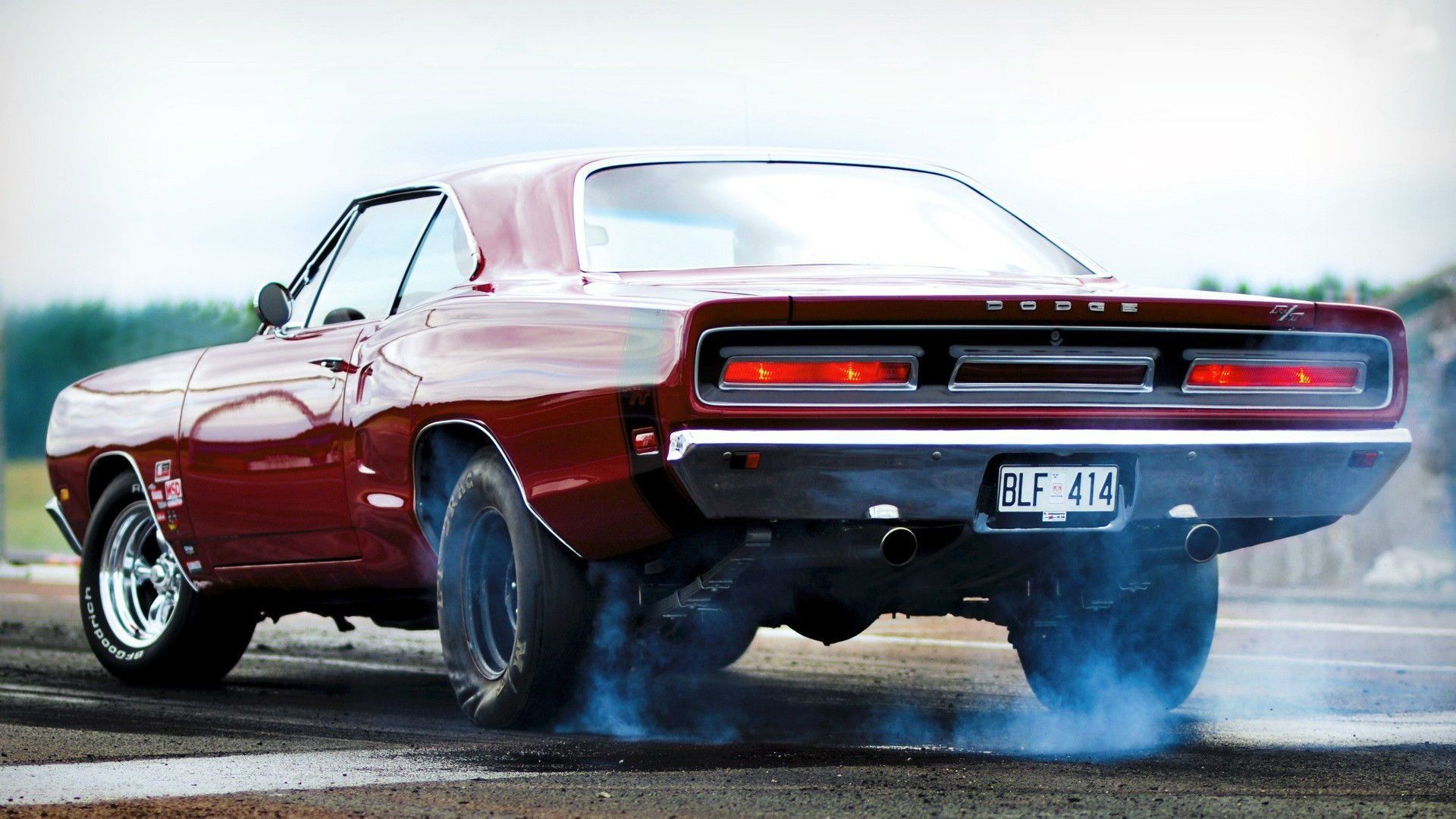 Dodge Charger rossa burnout, 1920x1080 1080p, PC Desktop