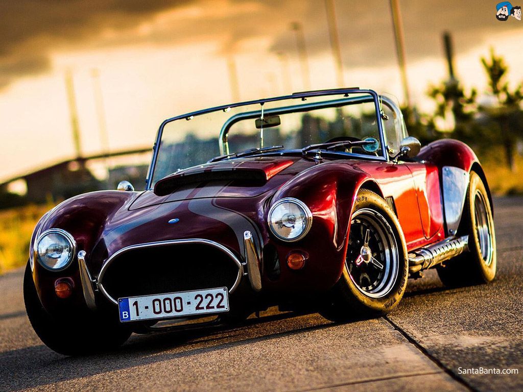 Shelby Cobra rossa vintage, 1024x768 HD, PC