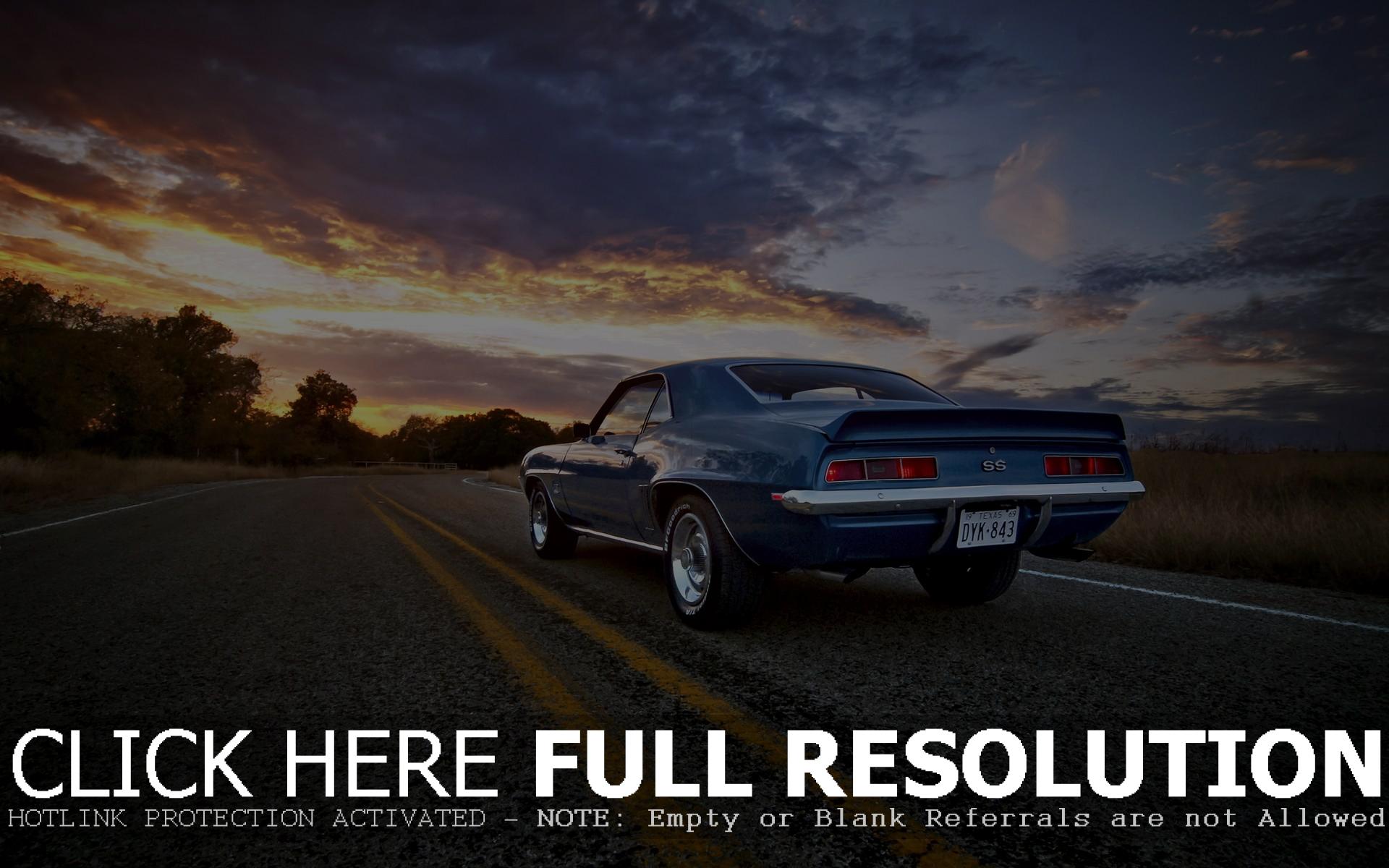 Muscle car vintage al tramonto, 1920x1200 Full HD+, Laptop