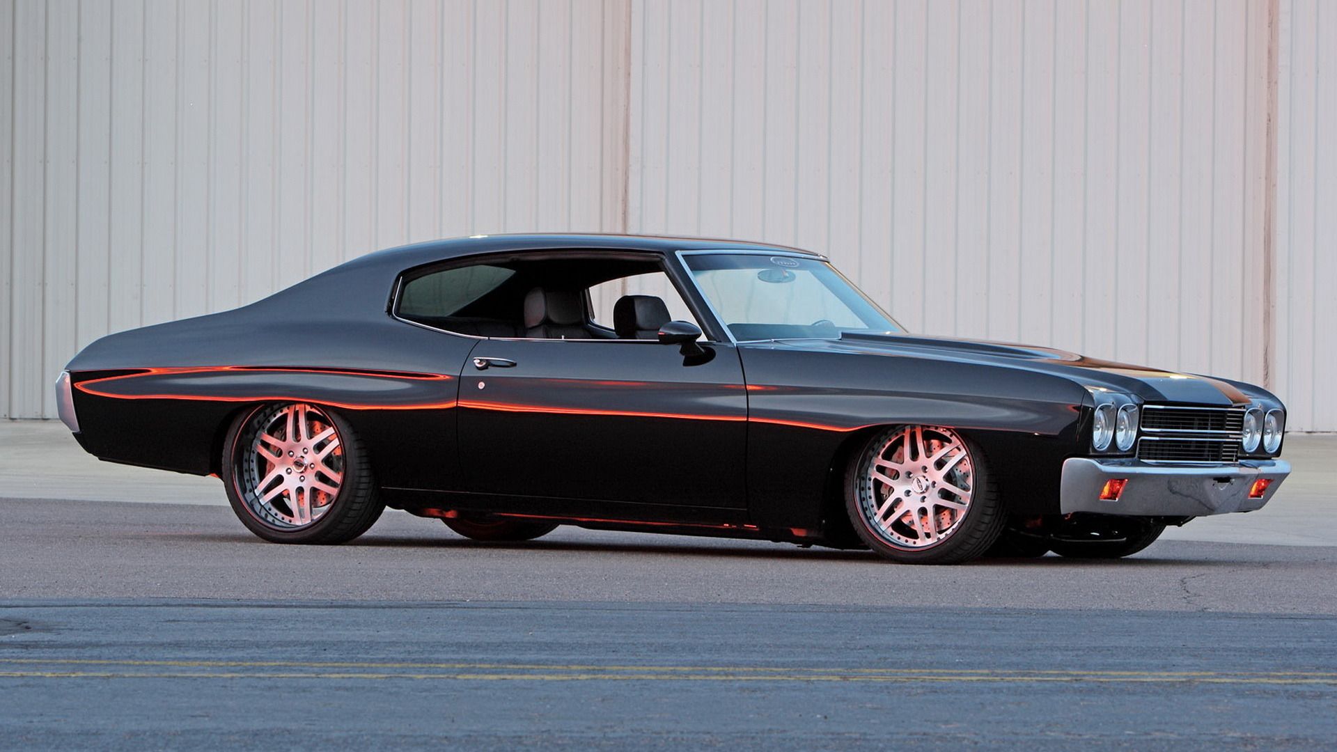 Chevrolet Chevelle nera vintage, 1920x1080 Full HD 1080p, Desktop