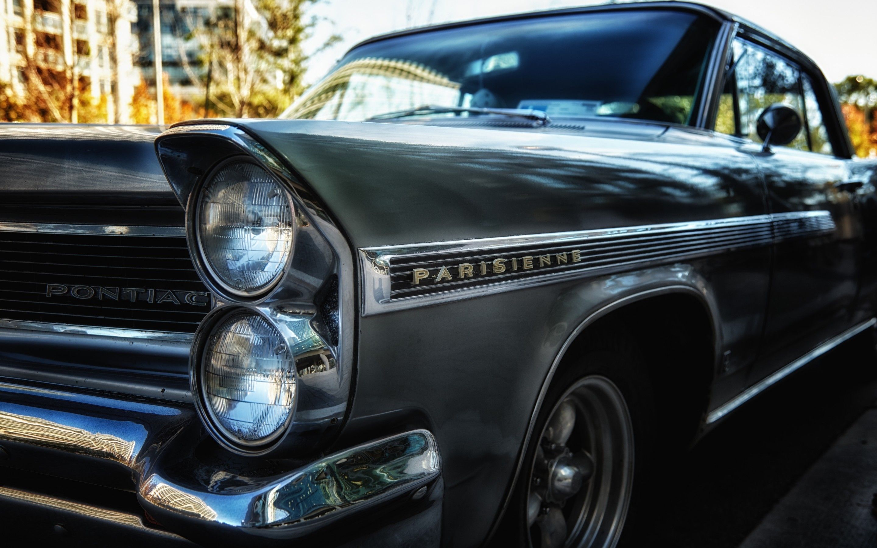 Pontiac Parisienne nera vintage, General Motors, 2880x1800 2K+, Laptop