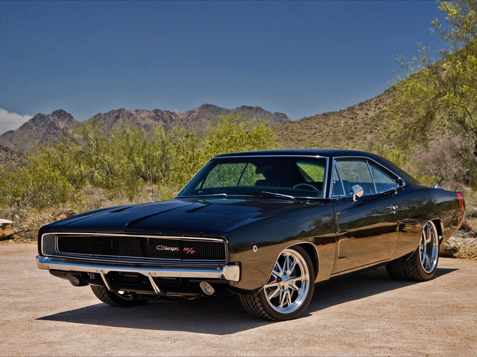 Dodge Charger nera vintage, 1920x1440 WUXGA, Desktop