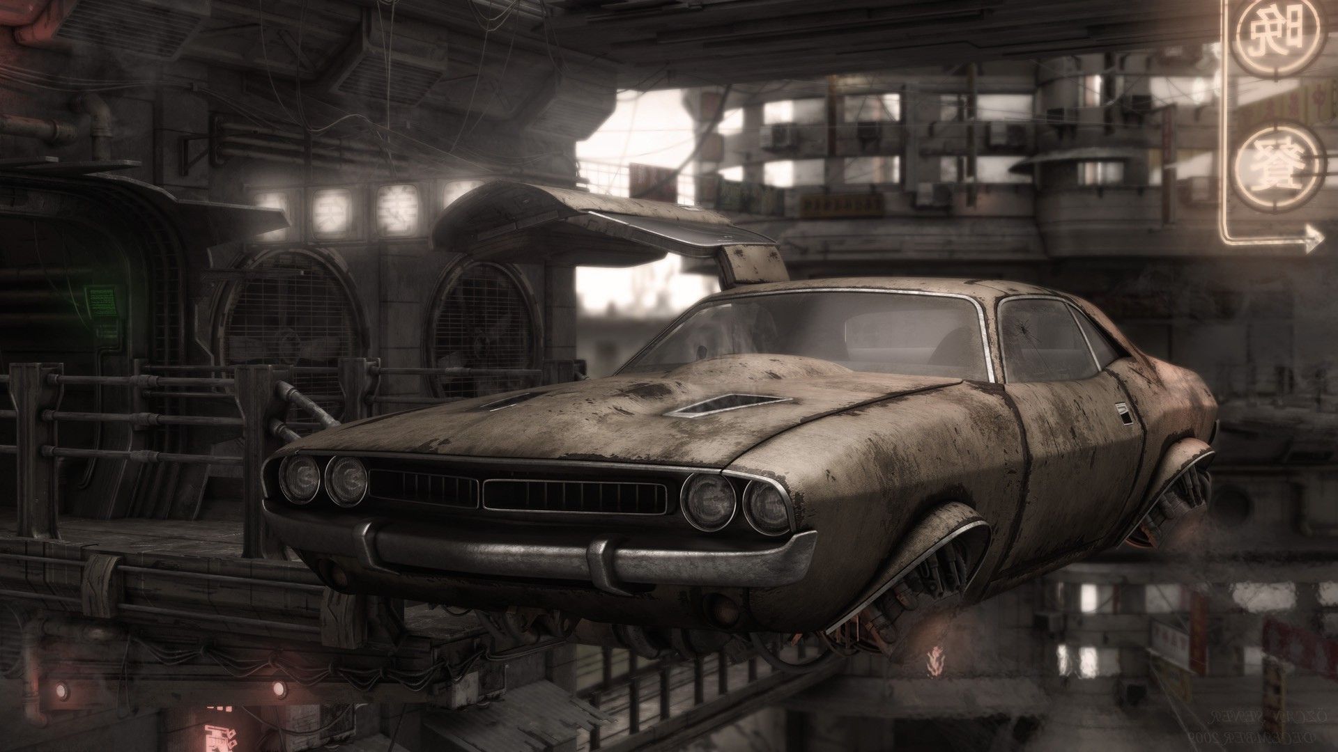 Muscle car vintage abbandonata, 1920x1080 Full HD 1080p, PC Desktop