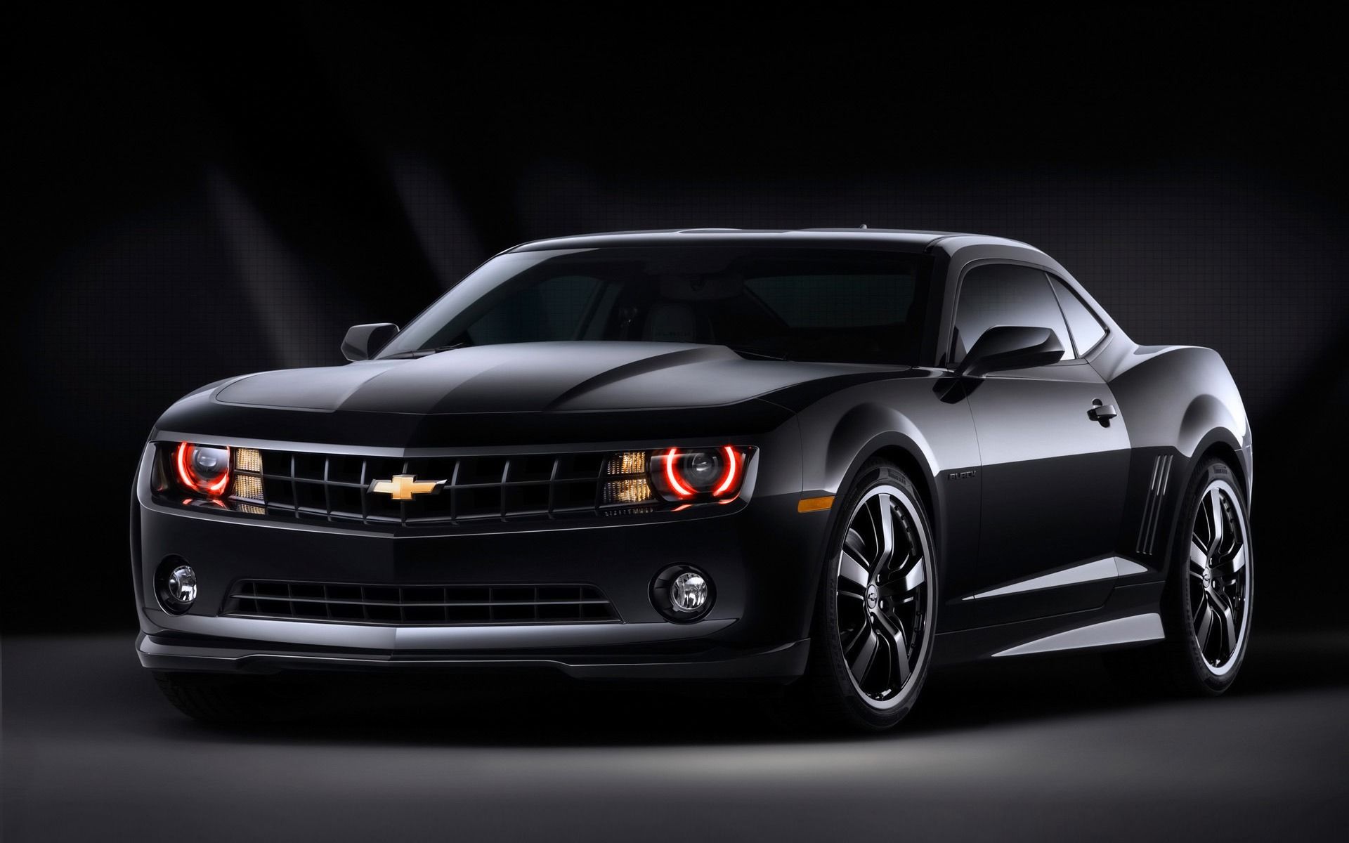 Chevrolet Camaro nera, muscle car, 1920x1200 Full HD+, Desktop