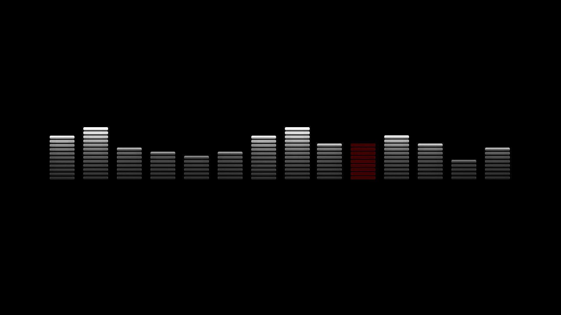 Equalizzatore audio bianco nero, 1920x1080 Full HD 1080p, PC