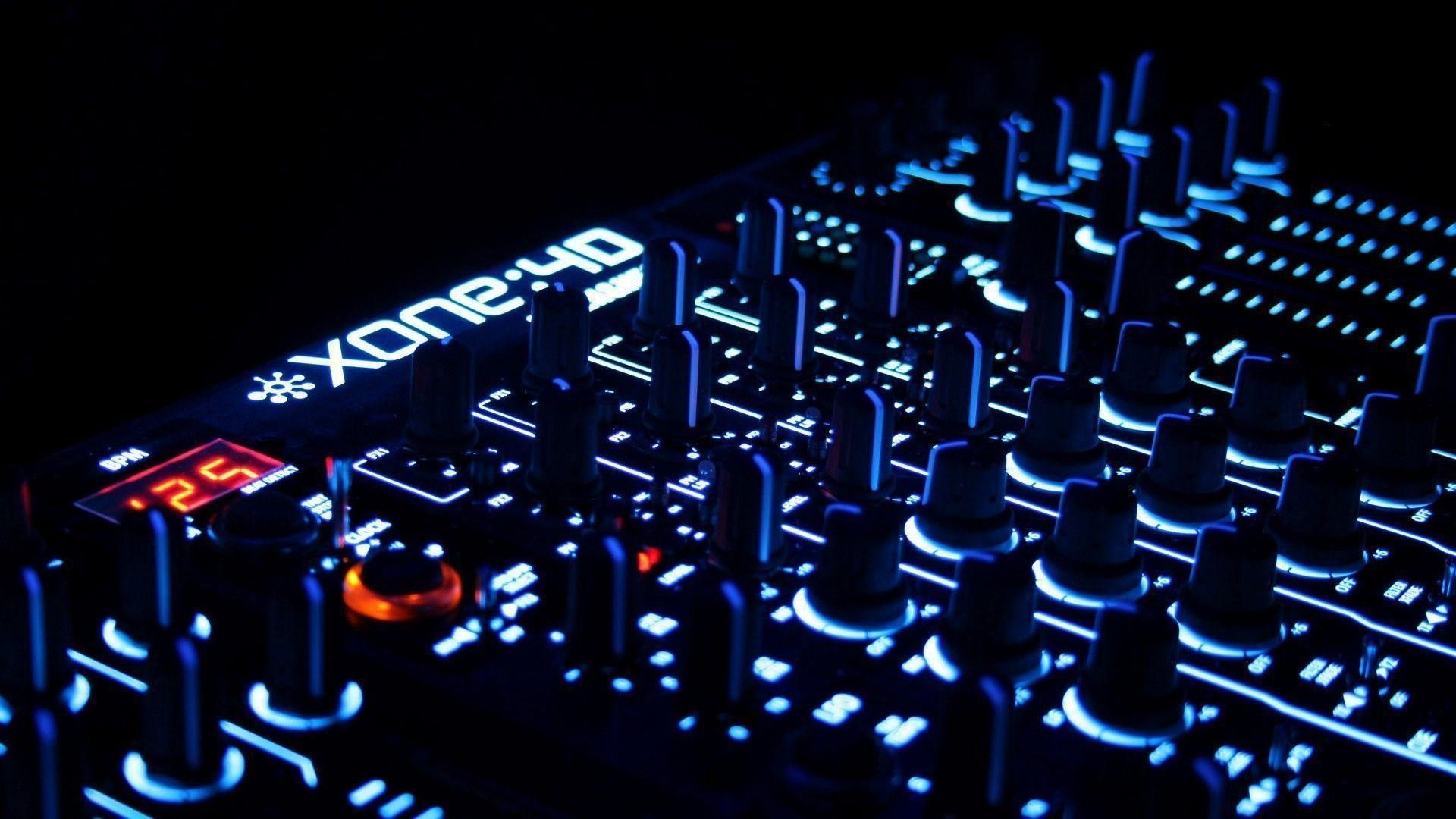Mixer DJ luci blu, 1920x1080 Full HD, PC