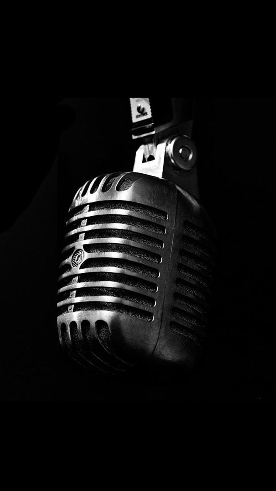 microfono vintage bianco nero, 1080x1920 Verticale, Samsung Galaxy