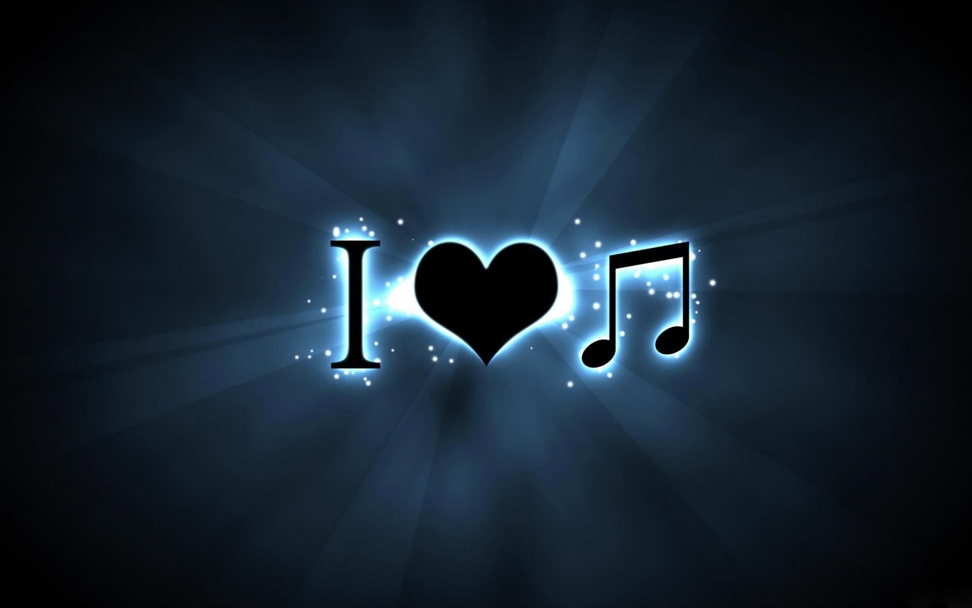 I love music, cuore e nota, 1920x1200 Full HD+ WUXGA, Desktop