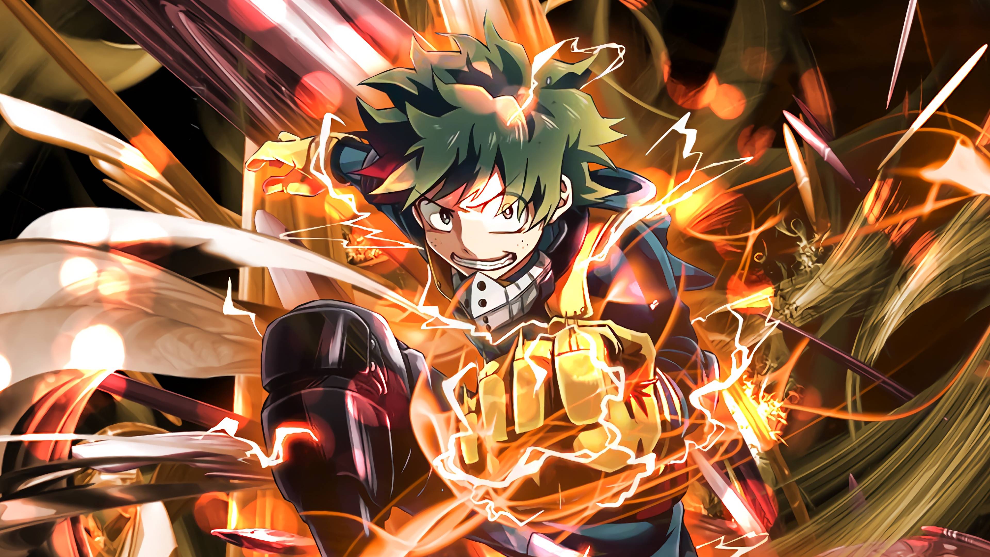 Izuku Midoriya One For All, 3840x2160 UHD, PC 4K