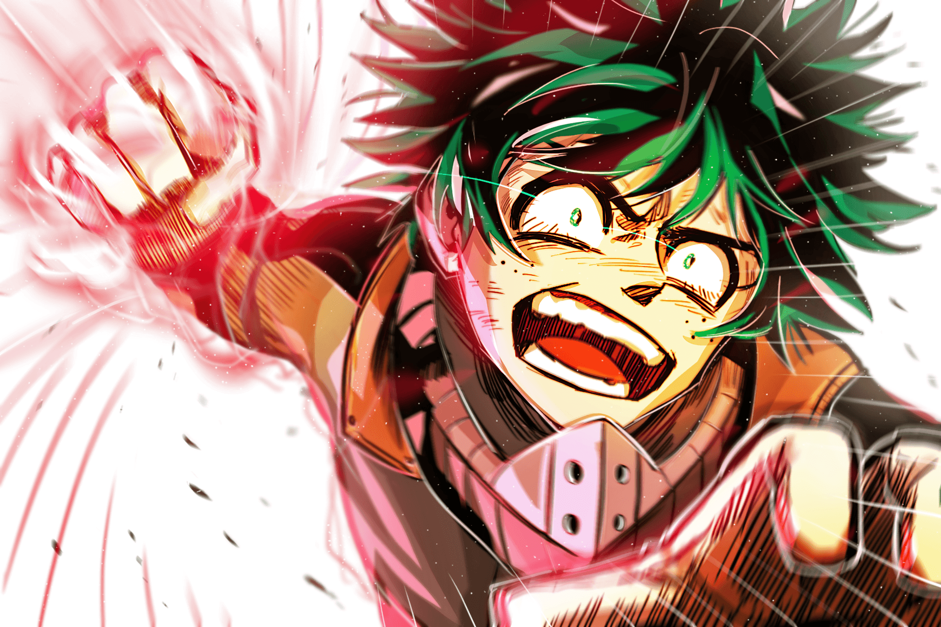Deku My Hero Academia combattimento, 1920x1280 WUXGA, PC Desktop