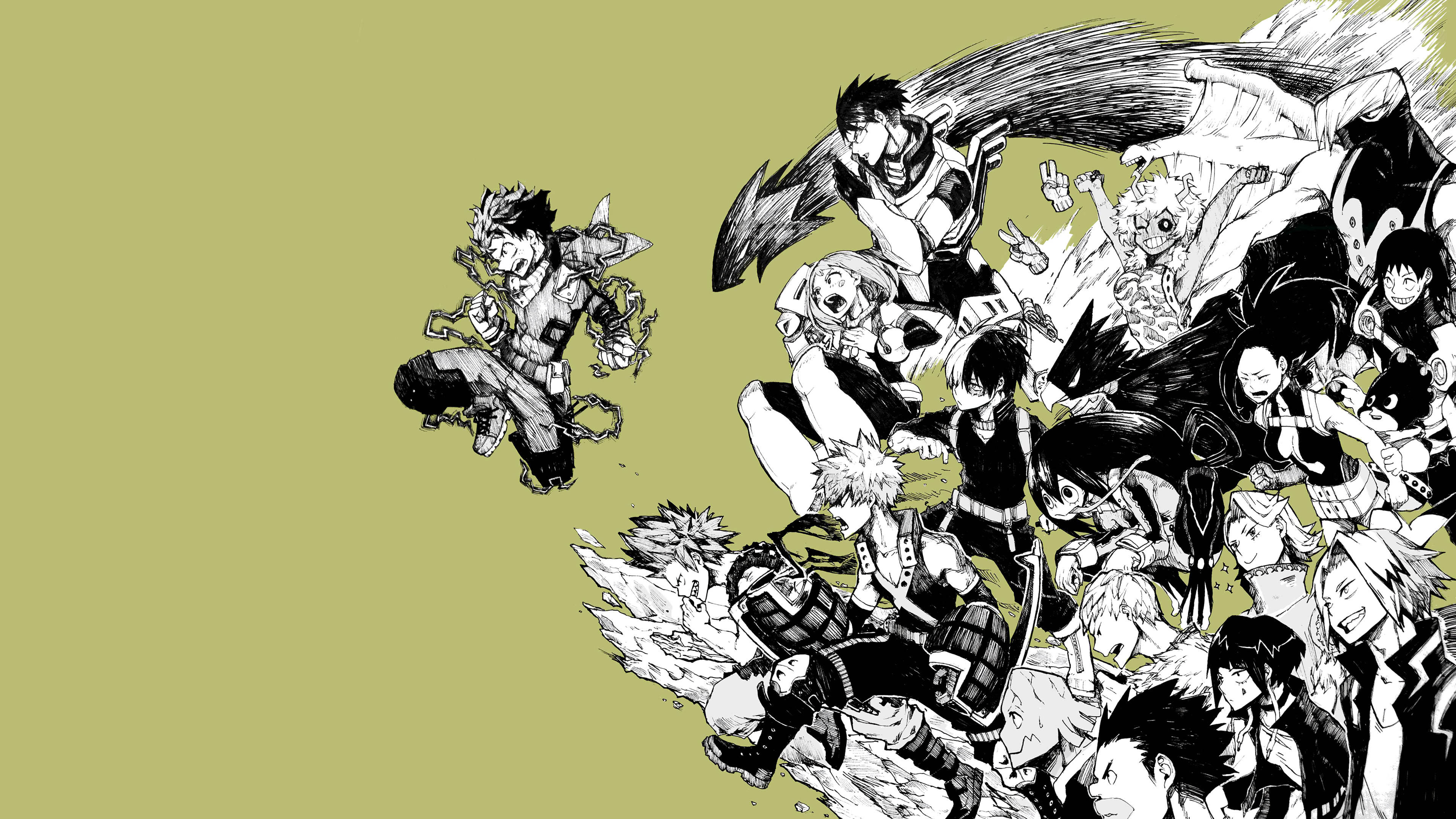 My Hero Academia personaggi gruppo, 3840x2160 4K, Desktop 4K