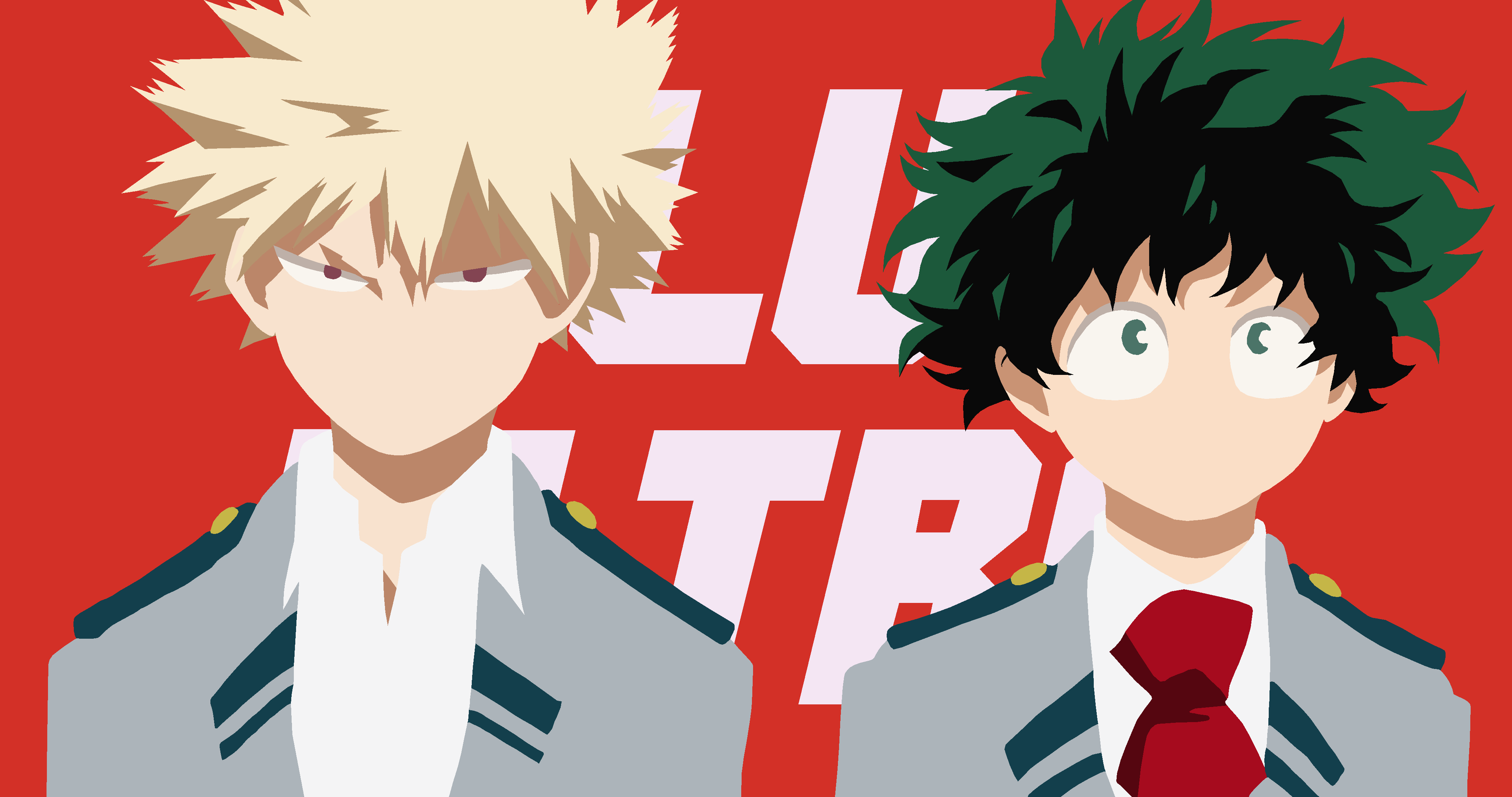 Bakugo e Midoriya, My Hero Academia, 4096x2160 UHD, PC 4K