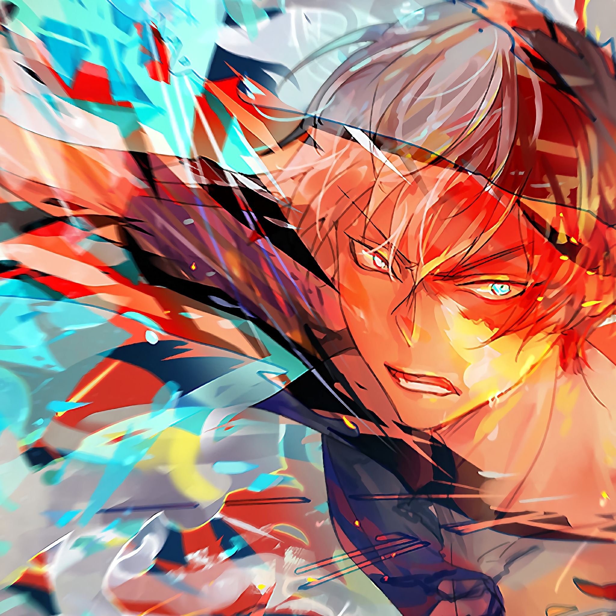 Shoto Todoroki My Hero Academia, 2048x2048 2K, Desktop