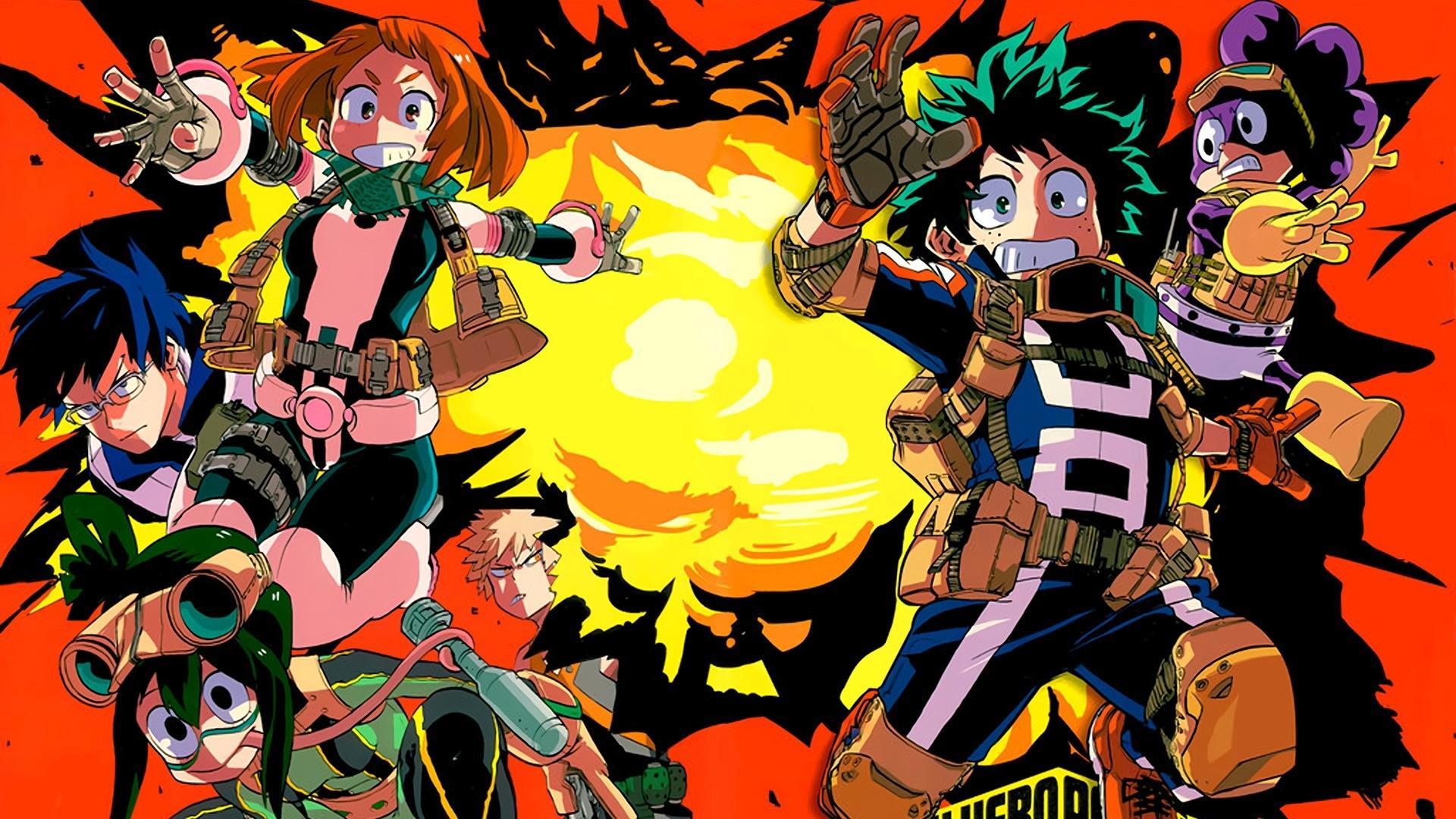 My Hero Academia personaggi arancione, 1920x1080 Full HD 1080p, PC Desktop