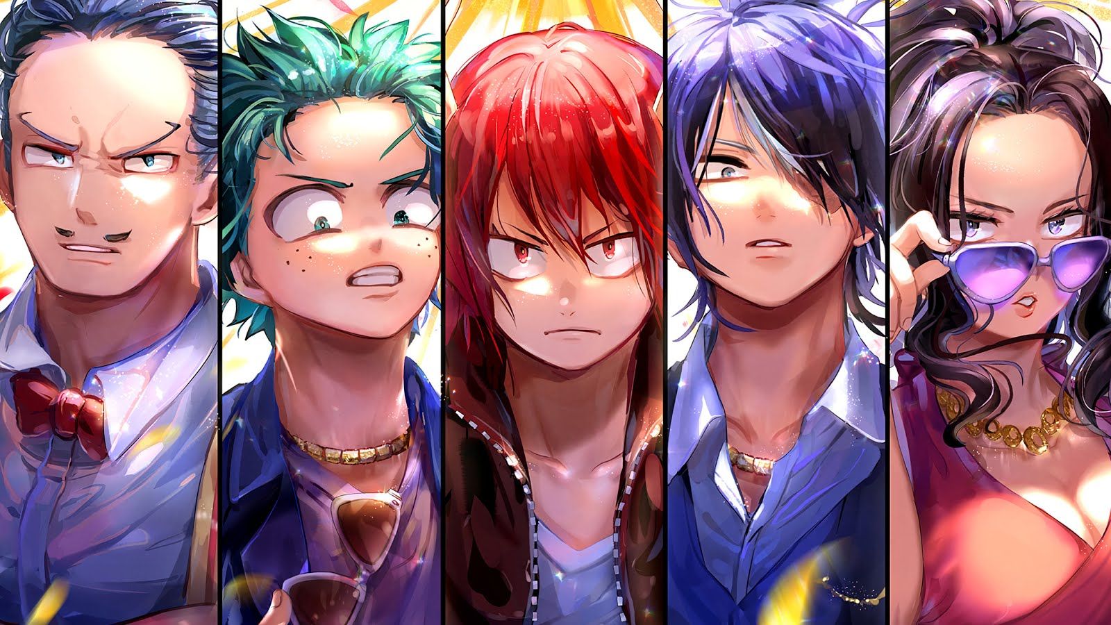 My Hero Academia personaggi stile realistico, 1600x900 HD, Desktop