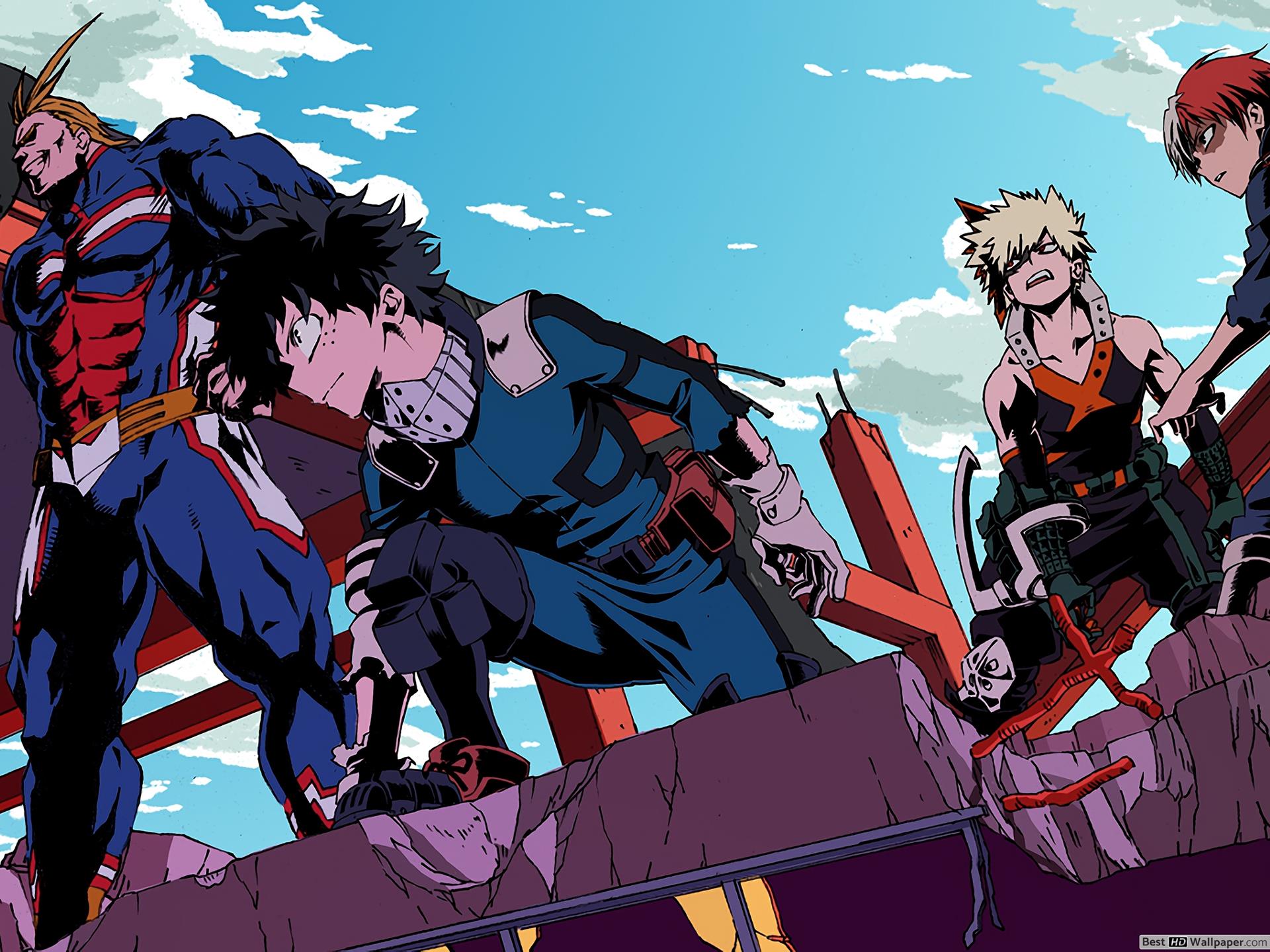 My Hero Academia collage personaggi, 1920x1080 Full HD, Desktop