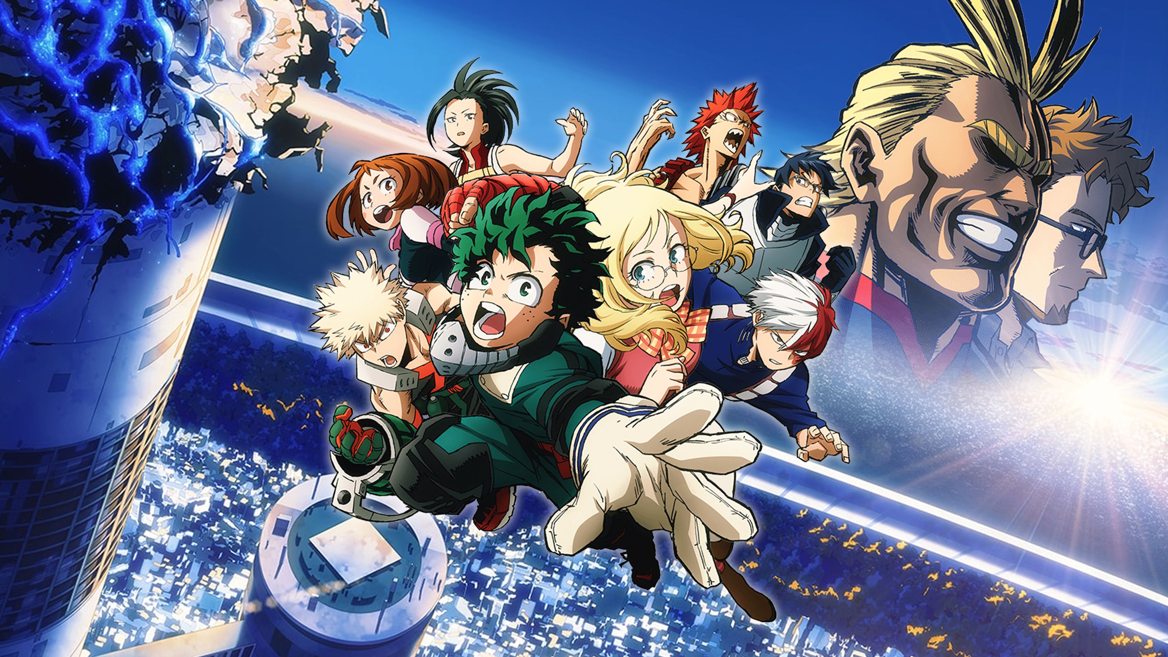 Katsuki Bakugou esplosione notturna, Quirk Esplosione, 1920x1080 Full HD 1080p, PC