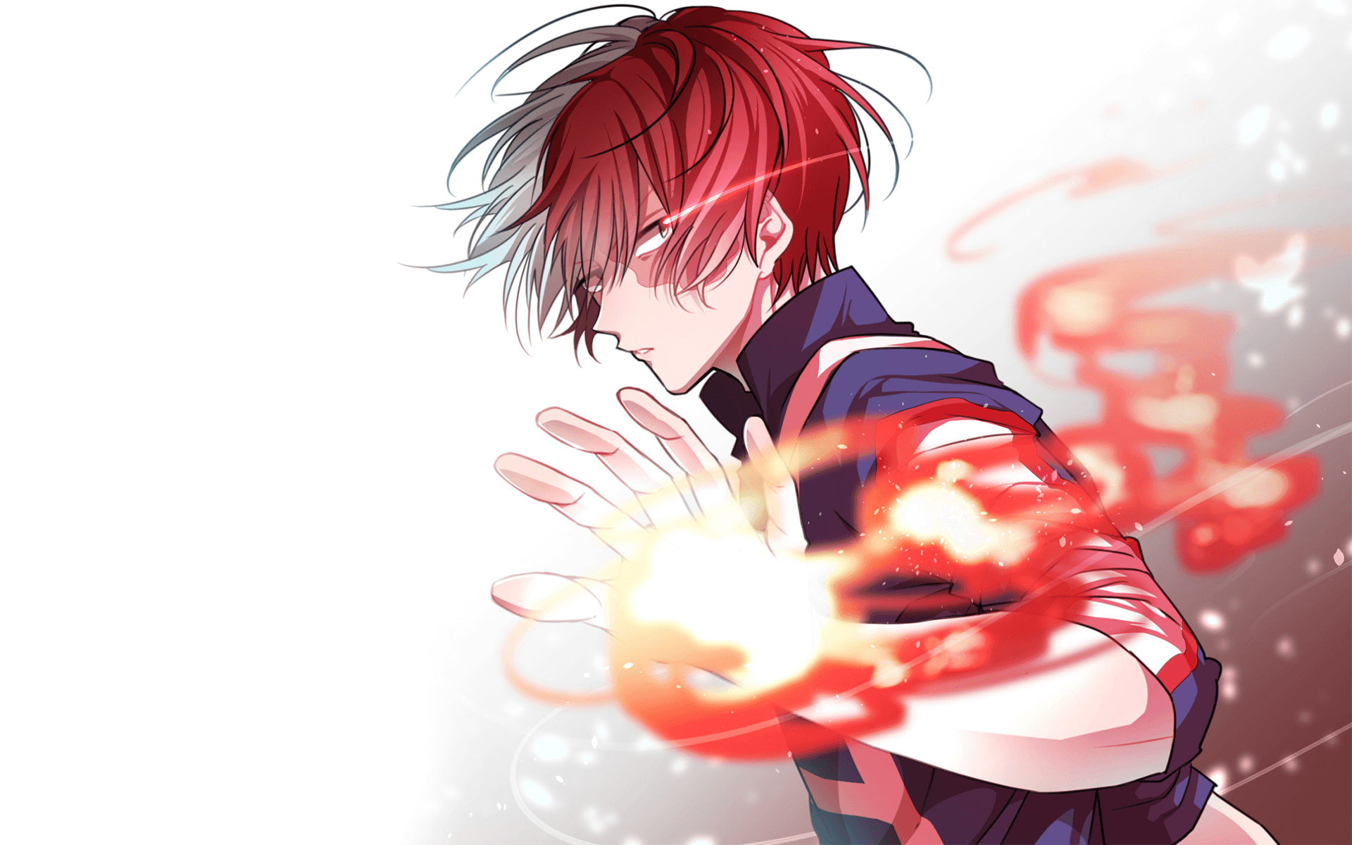 Shouto Todoroki, My Hero Academia, anime shonen, 1920x1200 Full HD+, Desktop